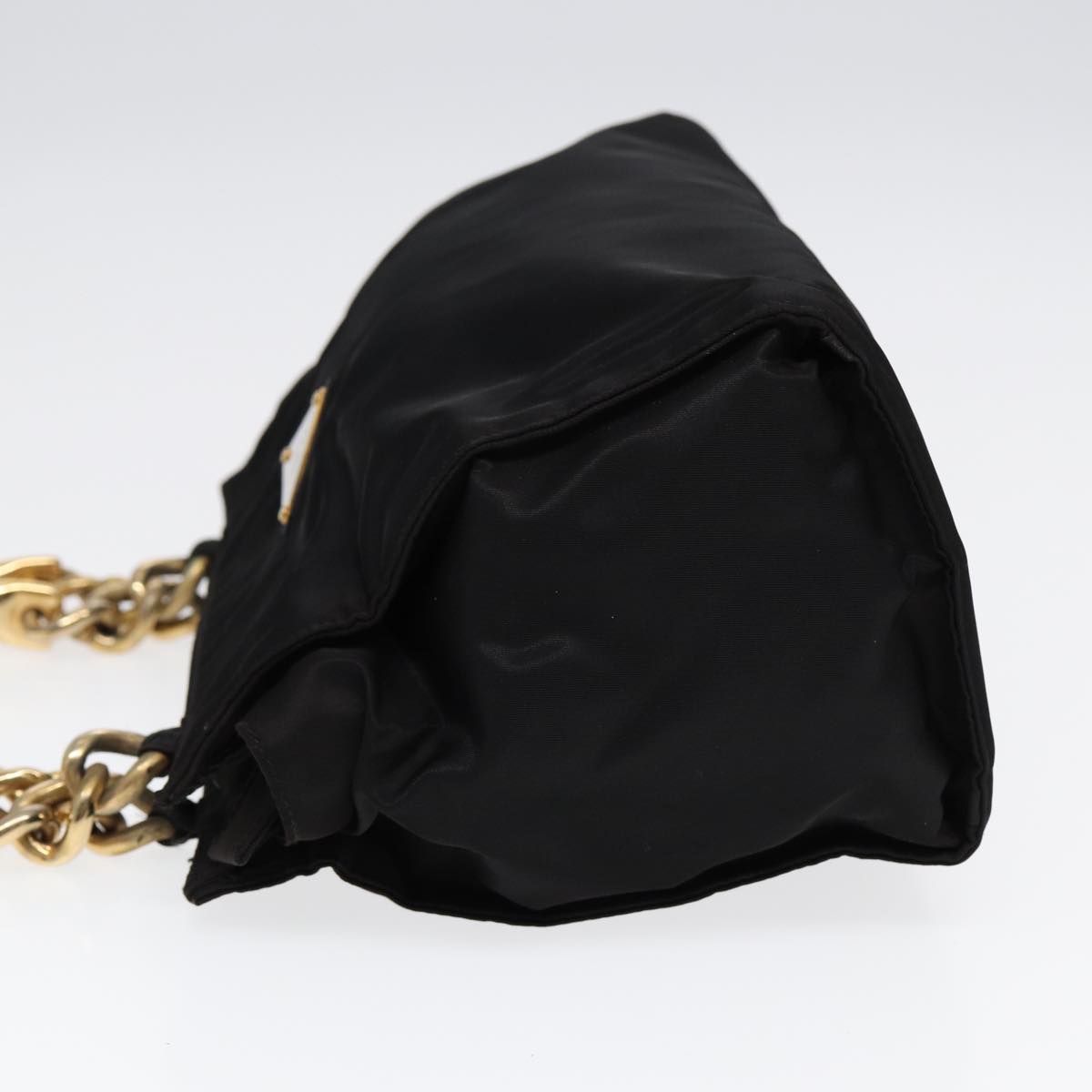 PRADA Hand Bag Nylon Black Auth