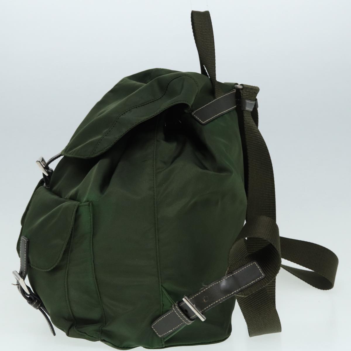PRADA Backpack Nylon Khaki Auth
