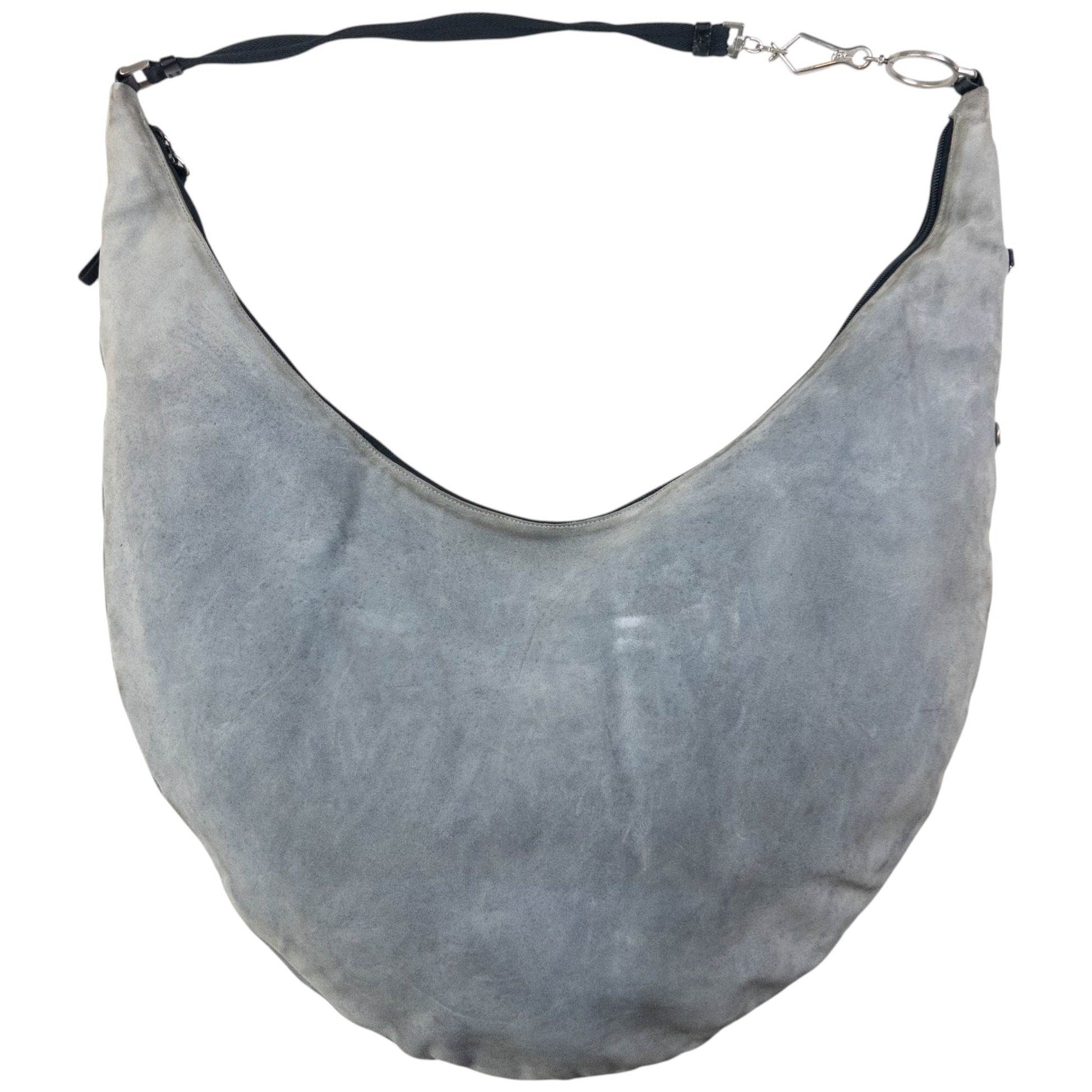 Prada Suede Crescent Shoulder Bag