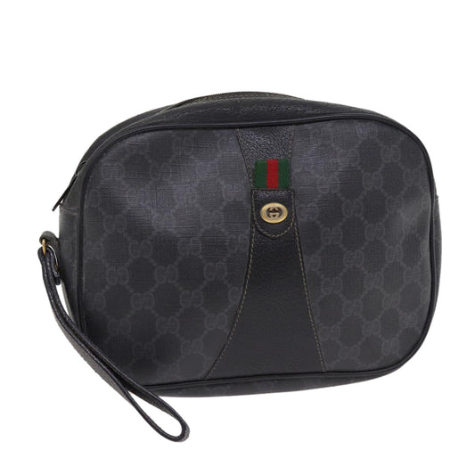 Gucci Leather Canvas Clutch