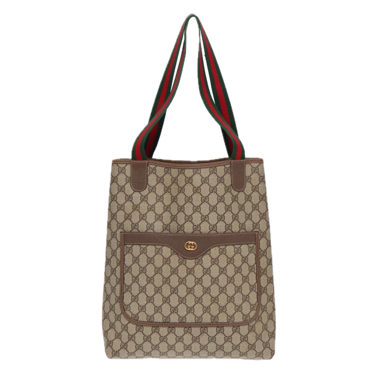 Gucci Leather Canvas Tote
