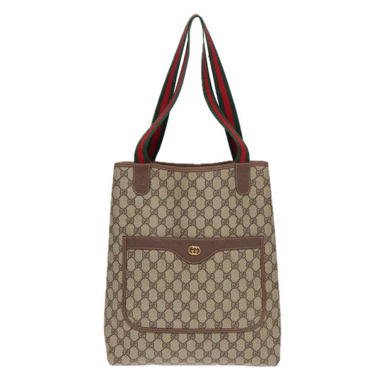 Gucci Leather Canvas Tote