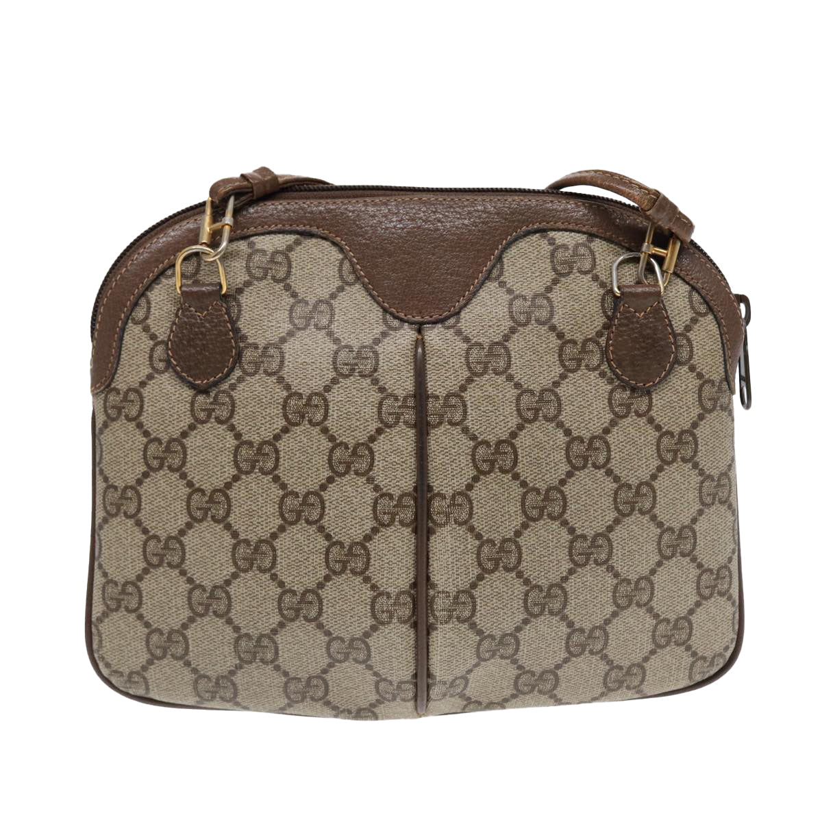 Gucci Leather Canvas Shoulder Bag