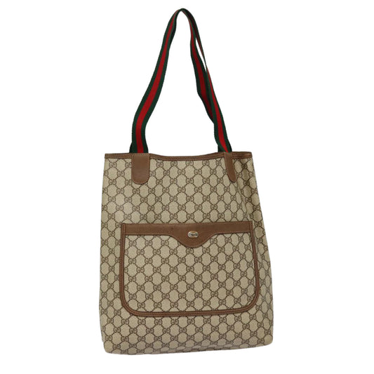 Gucci Leather Canvas Tote