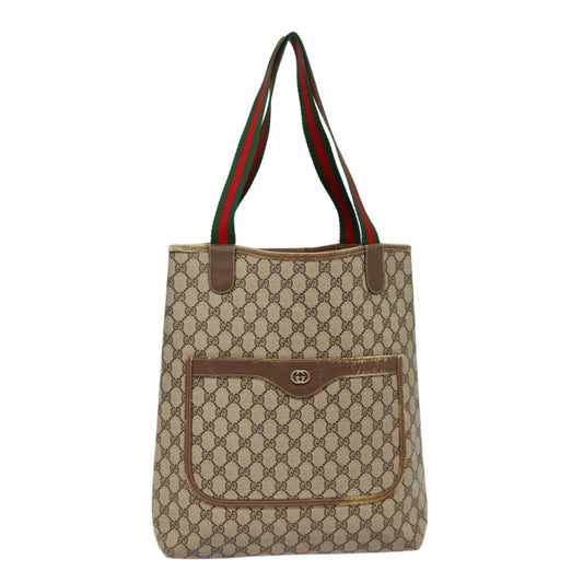 Gucci Leather Canvas Tote