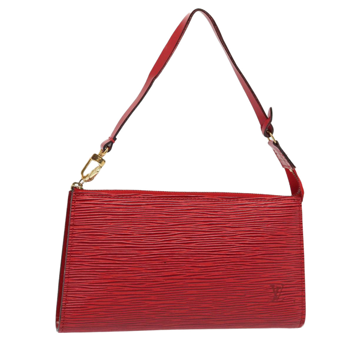 LOUIS VUITTON Epi Pochette Accessoires Accessory Pouch Red M52987 LV Auth 88308