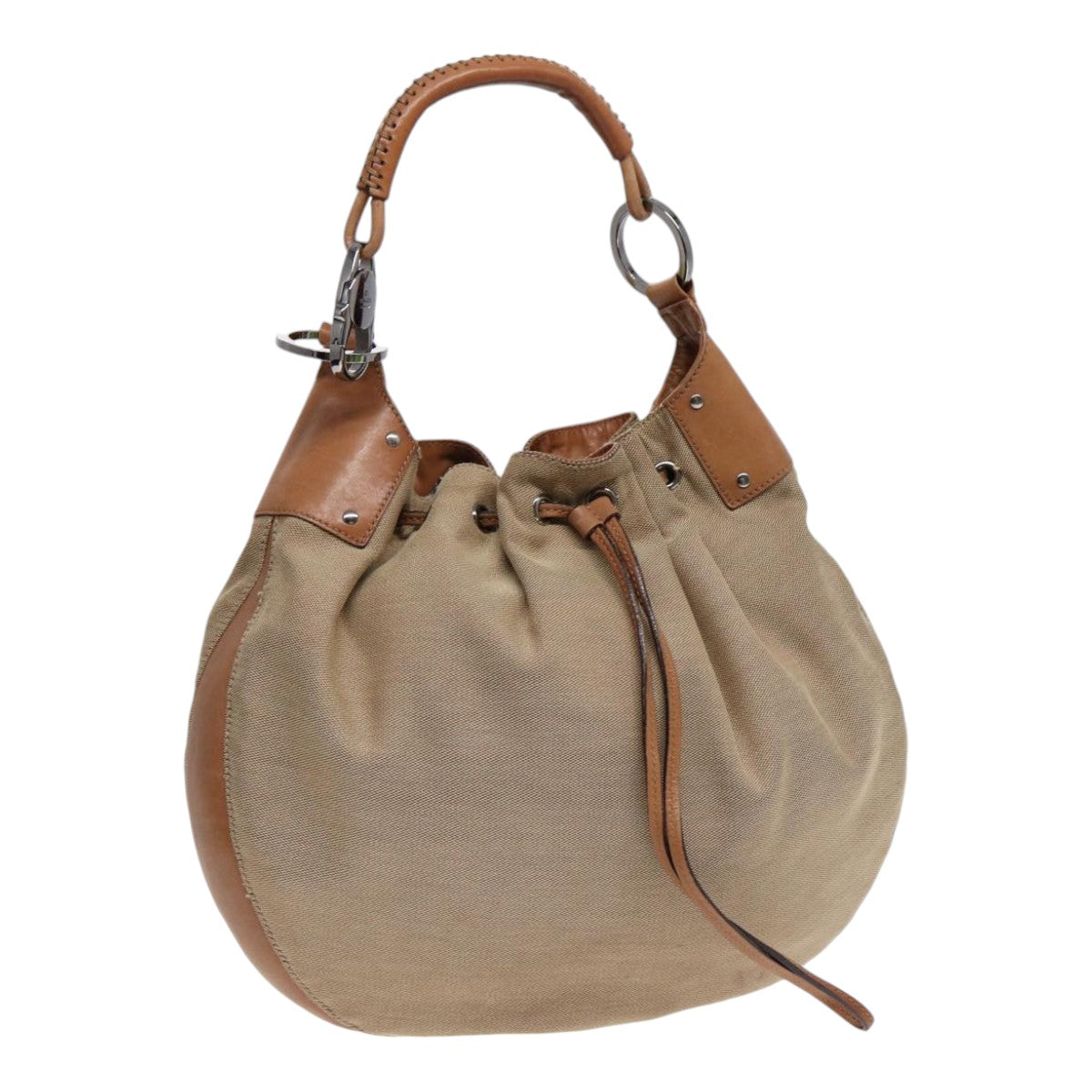Gucci Leather Canvas Shoulder Bag