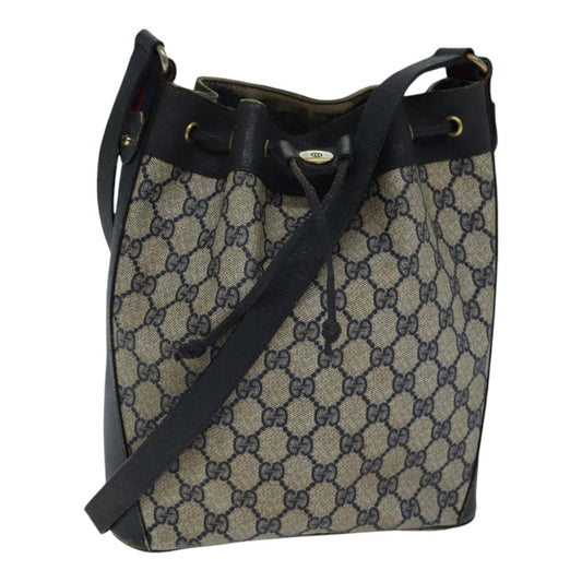 Gucci Leather Canvas Shoulder Bag