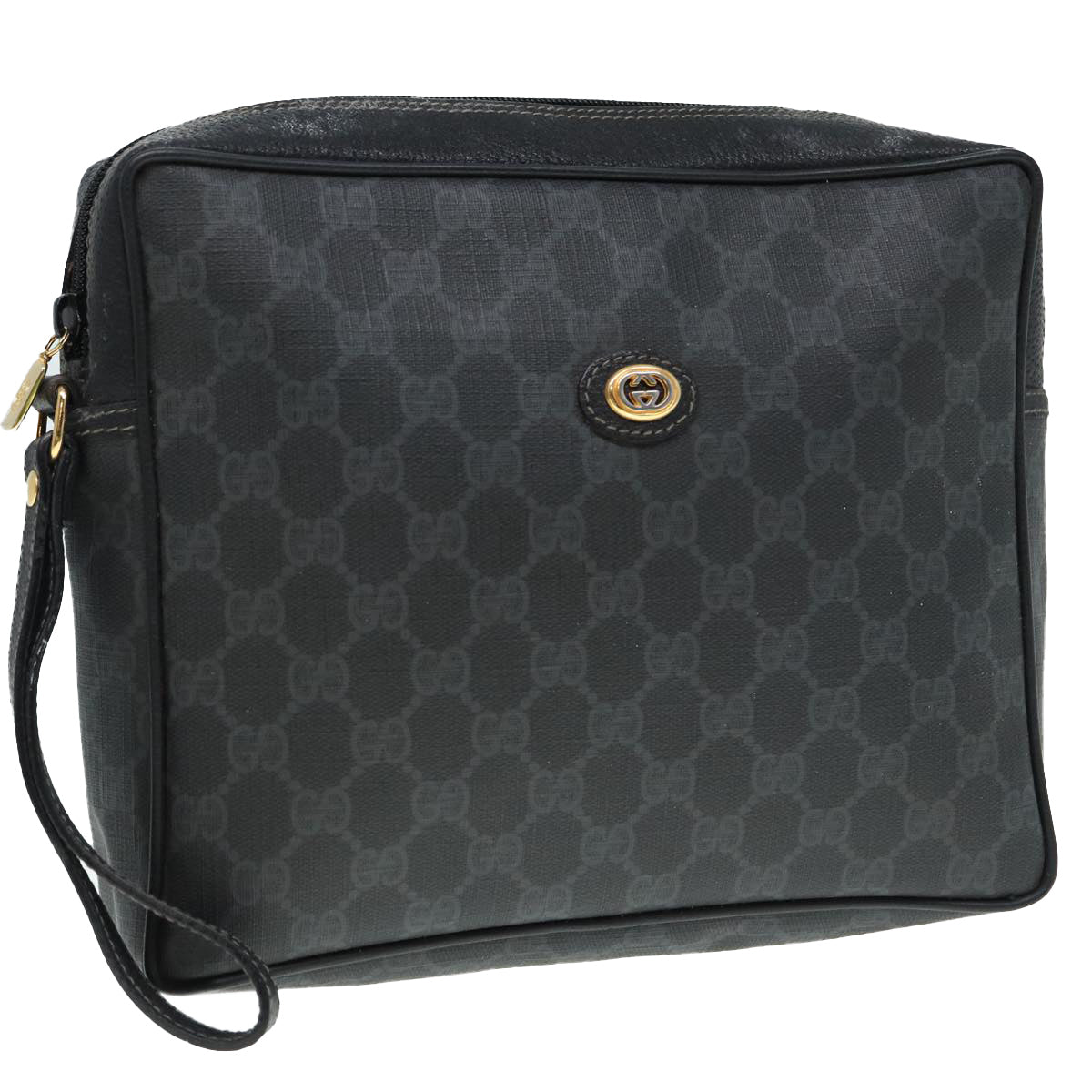 Gucci Leather Canvas Clutch