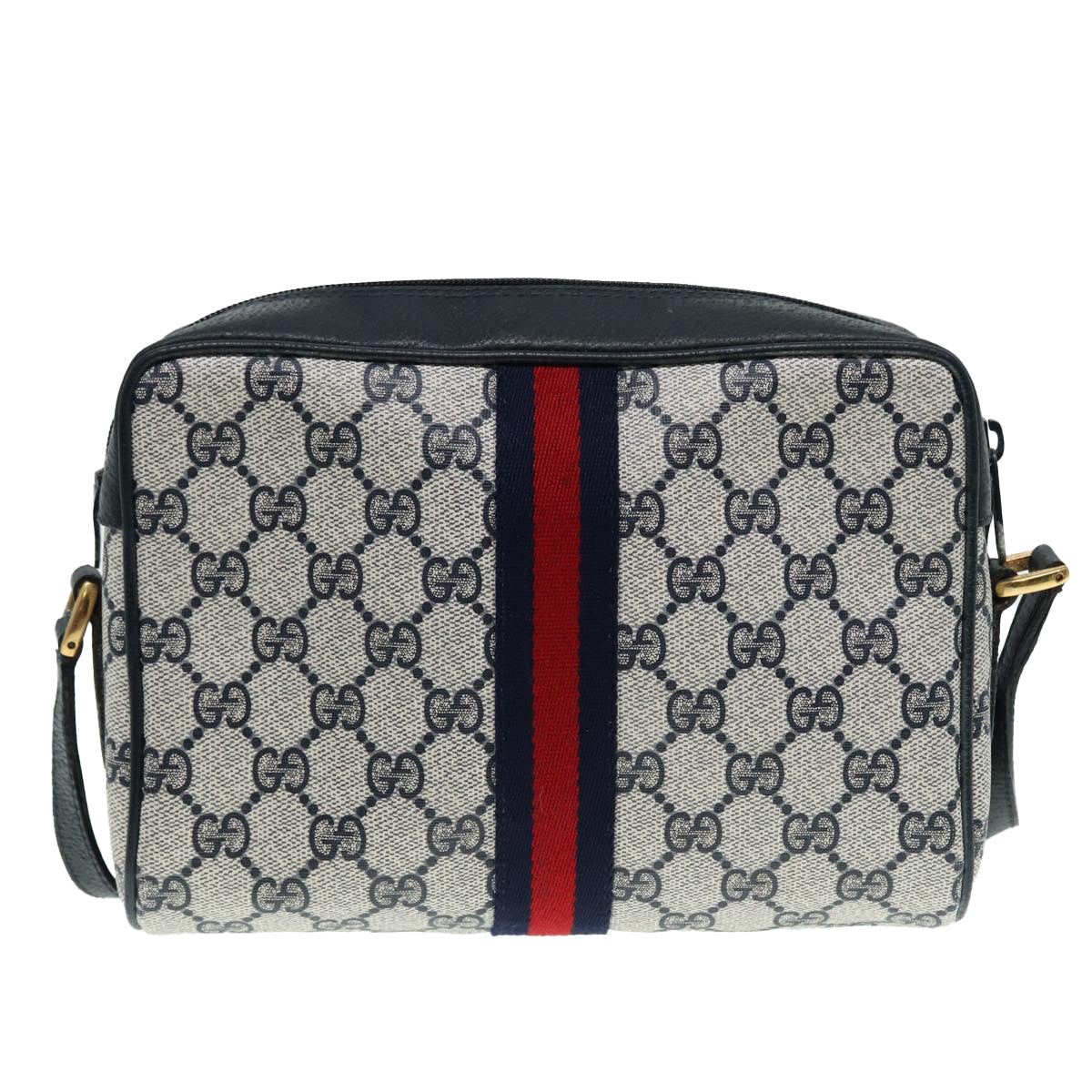 Gucci Leather Canvas Shoulder Bag