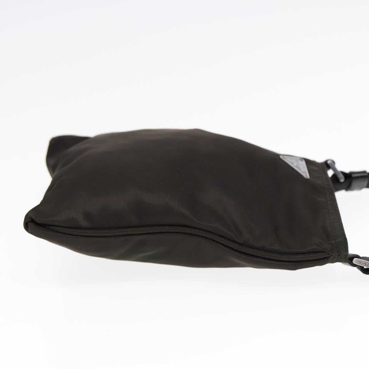 PRADA Shoulder Bag Nylon Black Silver Auth