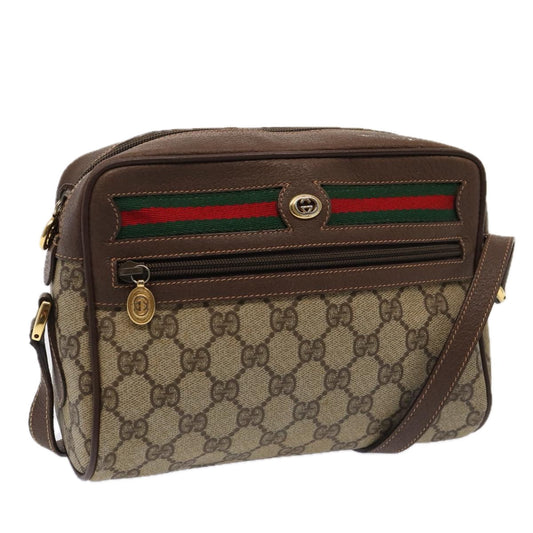 Gucci Leather Canvas Shoulder Bag
