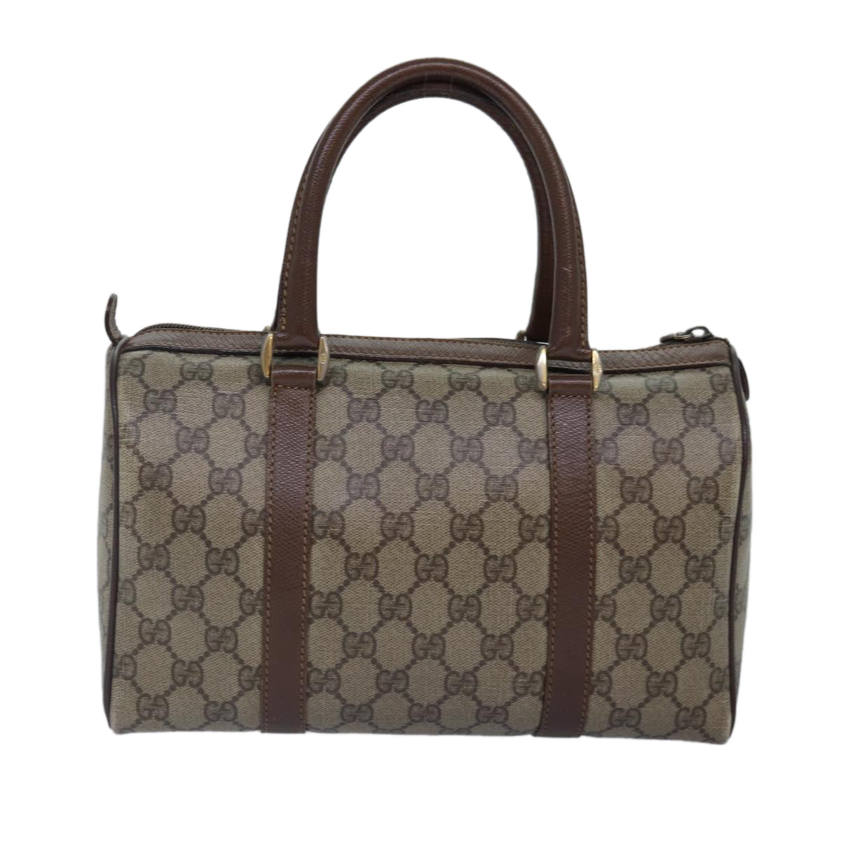 Gucci Leather Canvas Handbag