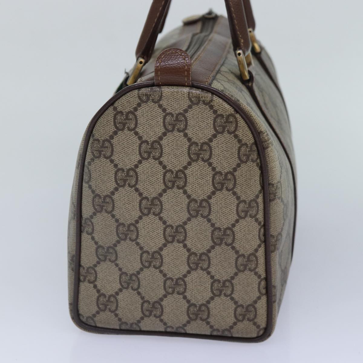 Gucci Leather Canvas Handbag