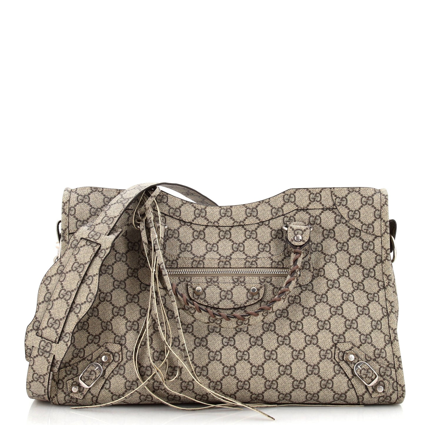 Gucci x Luxury Balenciaga Trending 2025 The Hacker Project Neo Classic City Bag GG Coated Canvas Medium