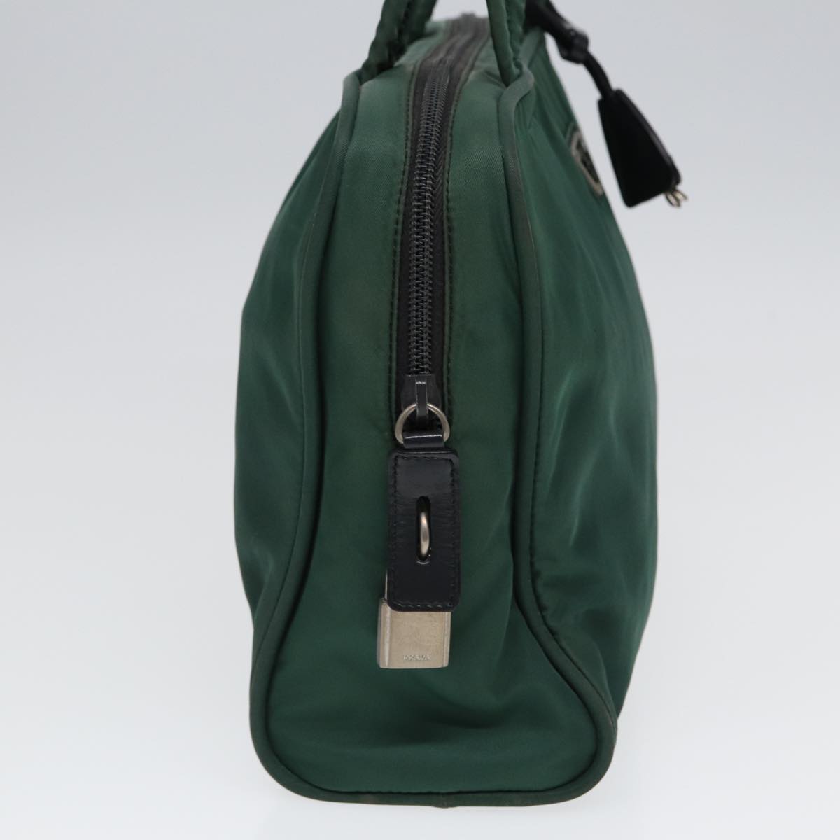 PRADA Hand Bag Nylon Khaki Auth