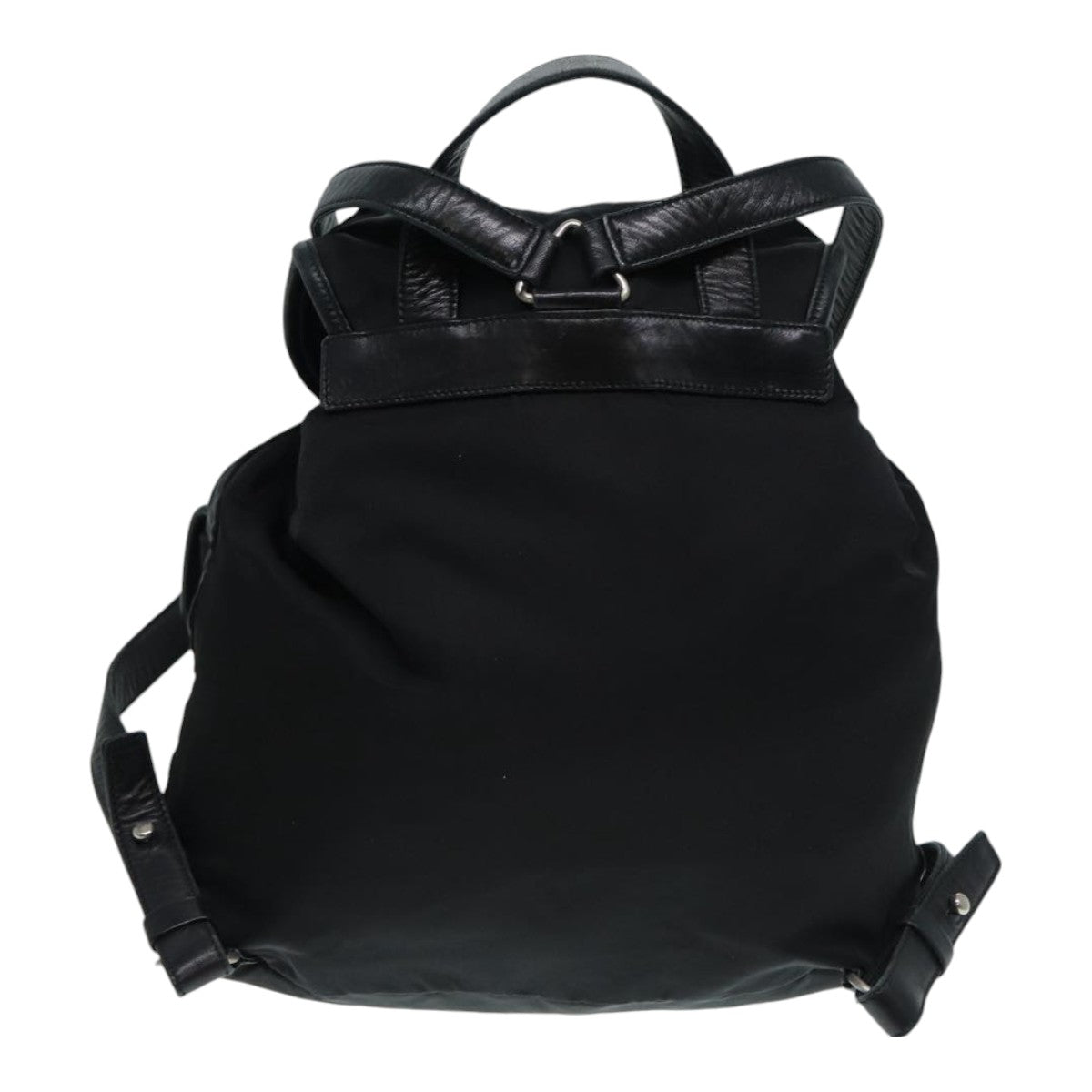 PRADA Backpack Nylon Black Auth