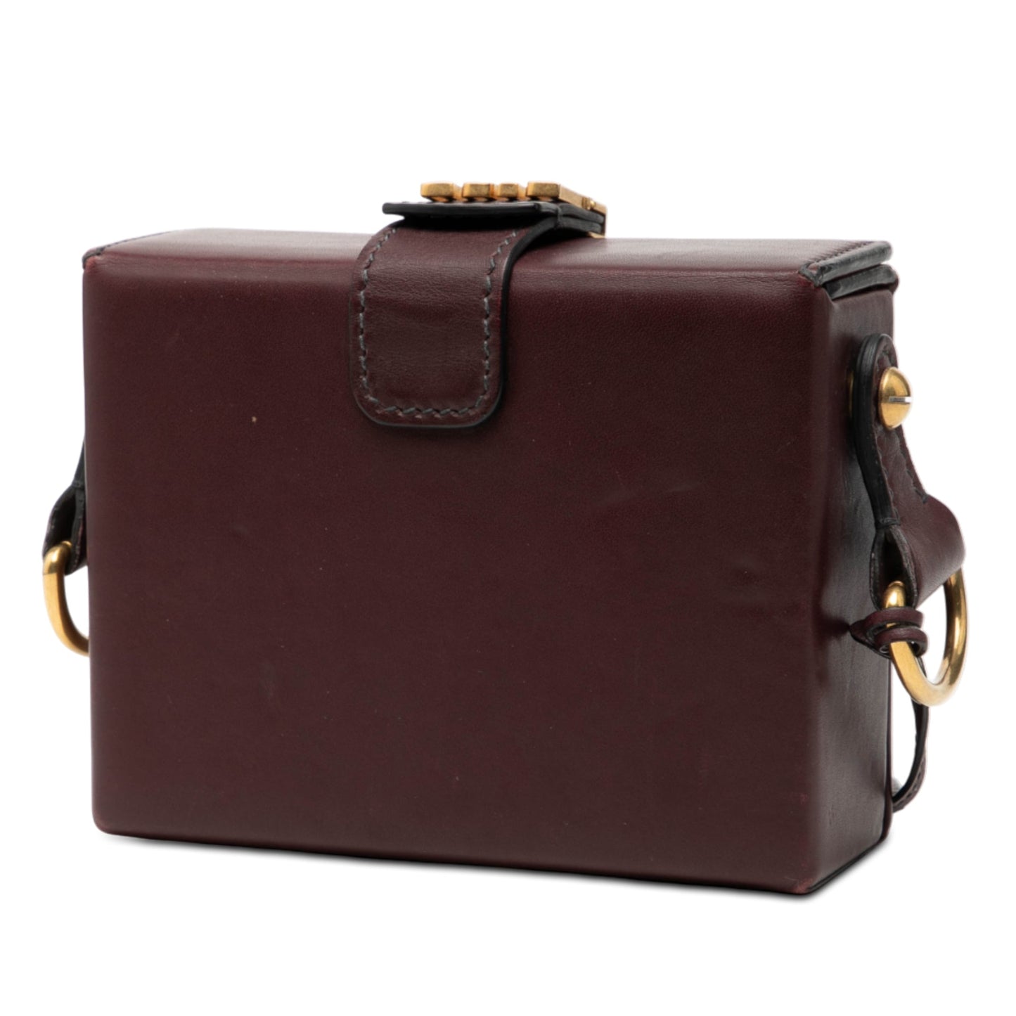 Red Dior Lambskin Dioraddict Lockbox Crossbody