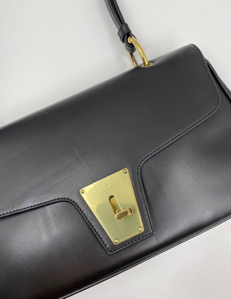 Gucci Leather Nylon Shoulder Bag Style 2