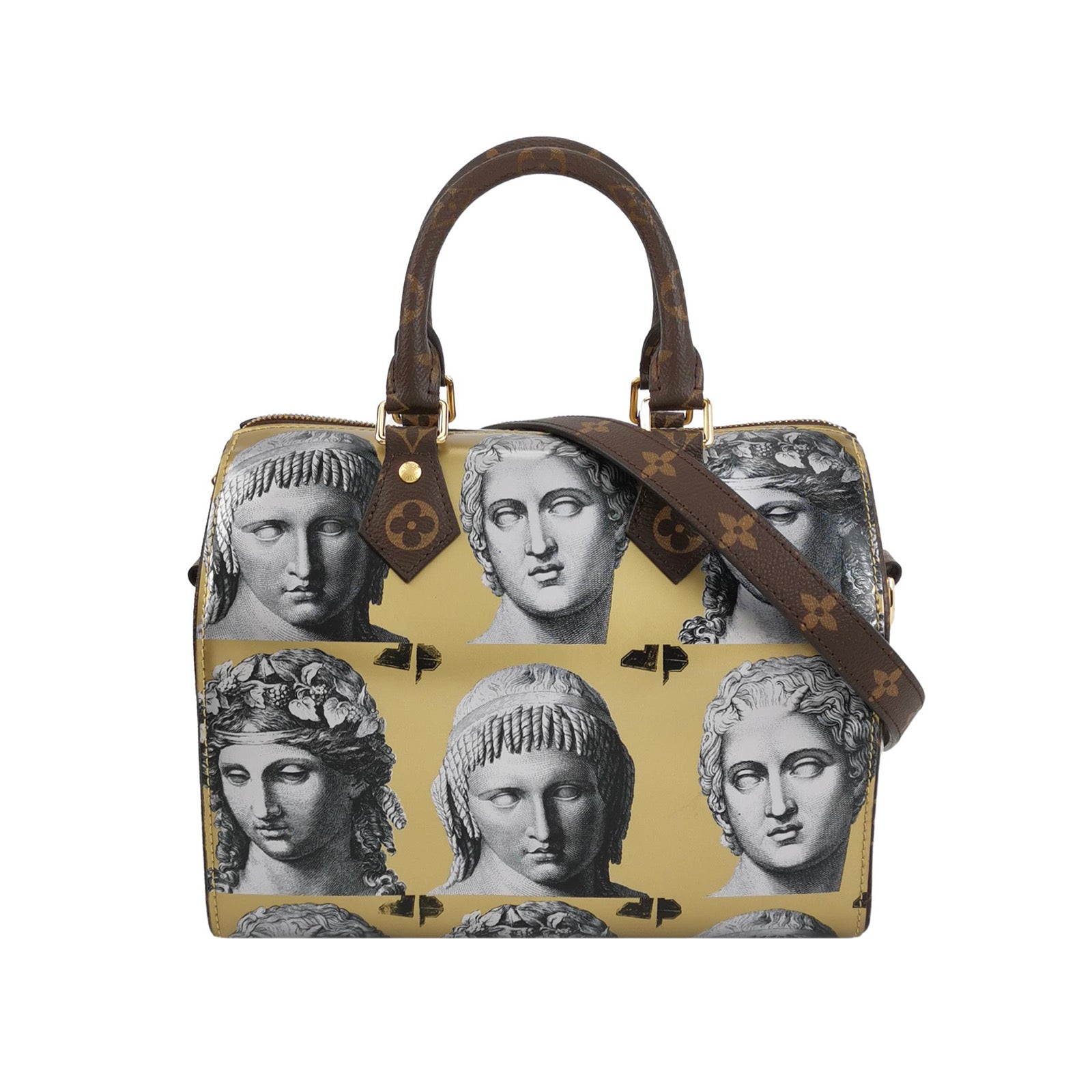 Louis Vuitton Speedy 25 Bandouliere Fornasetti Mum Gold