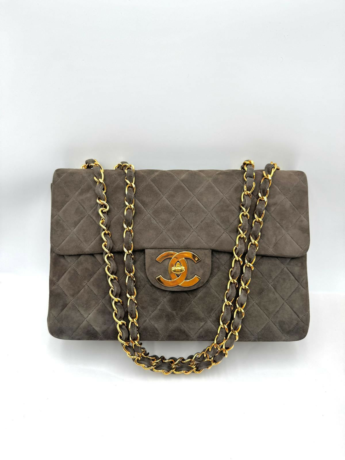 Chanel Series 3 Suede Maxi Flap Bag
