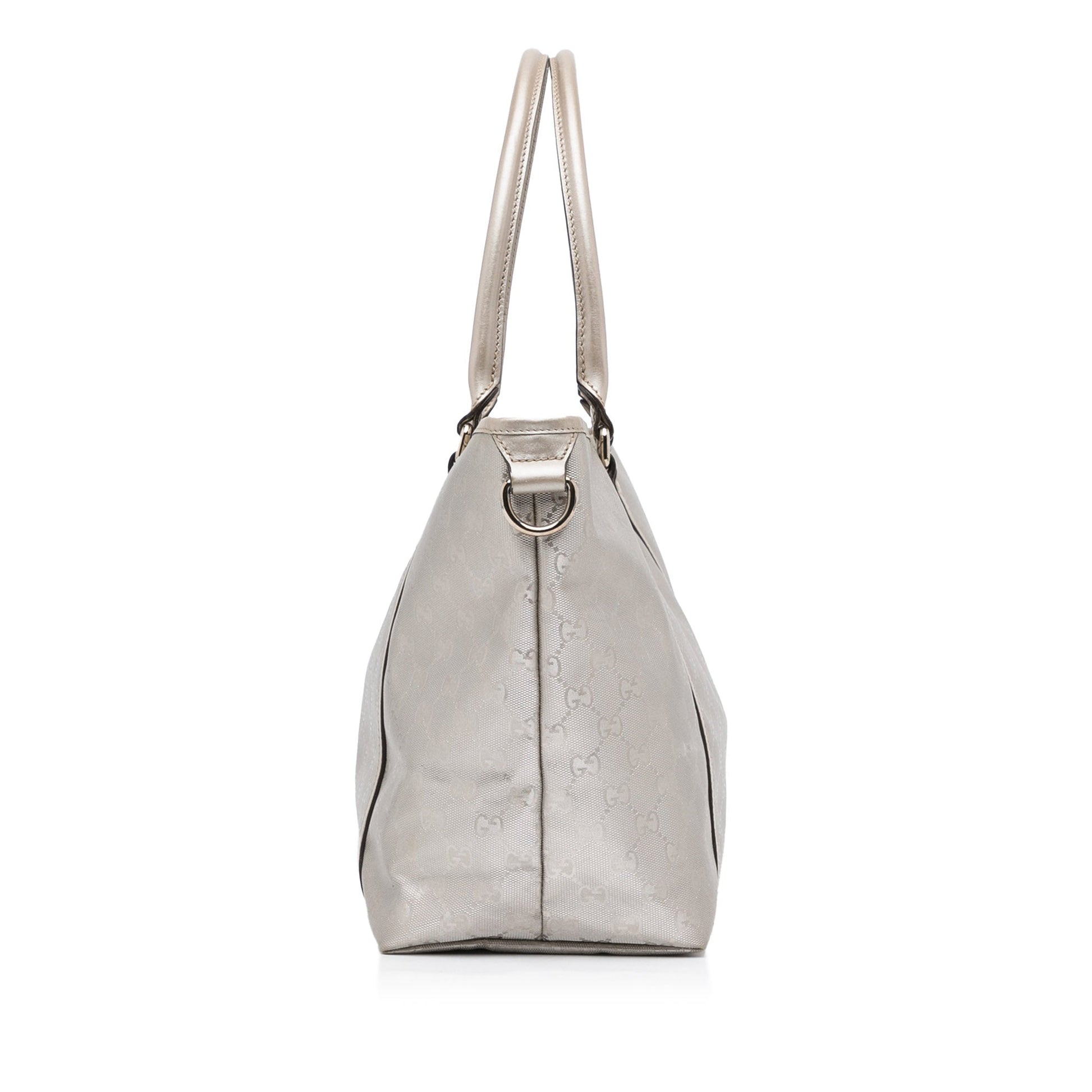 Gucci Joy Silver Canvas Tote