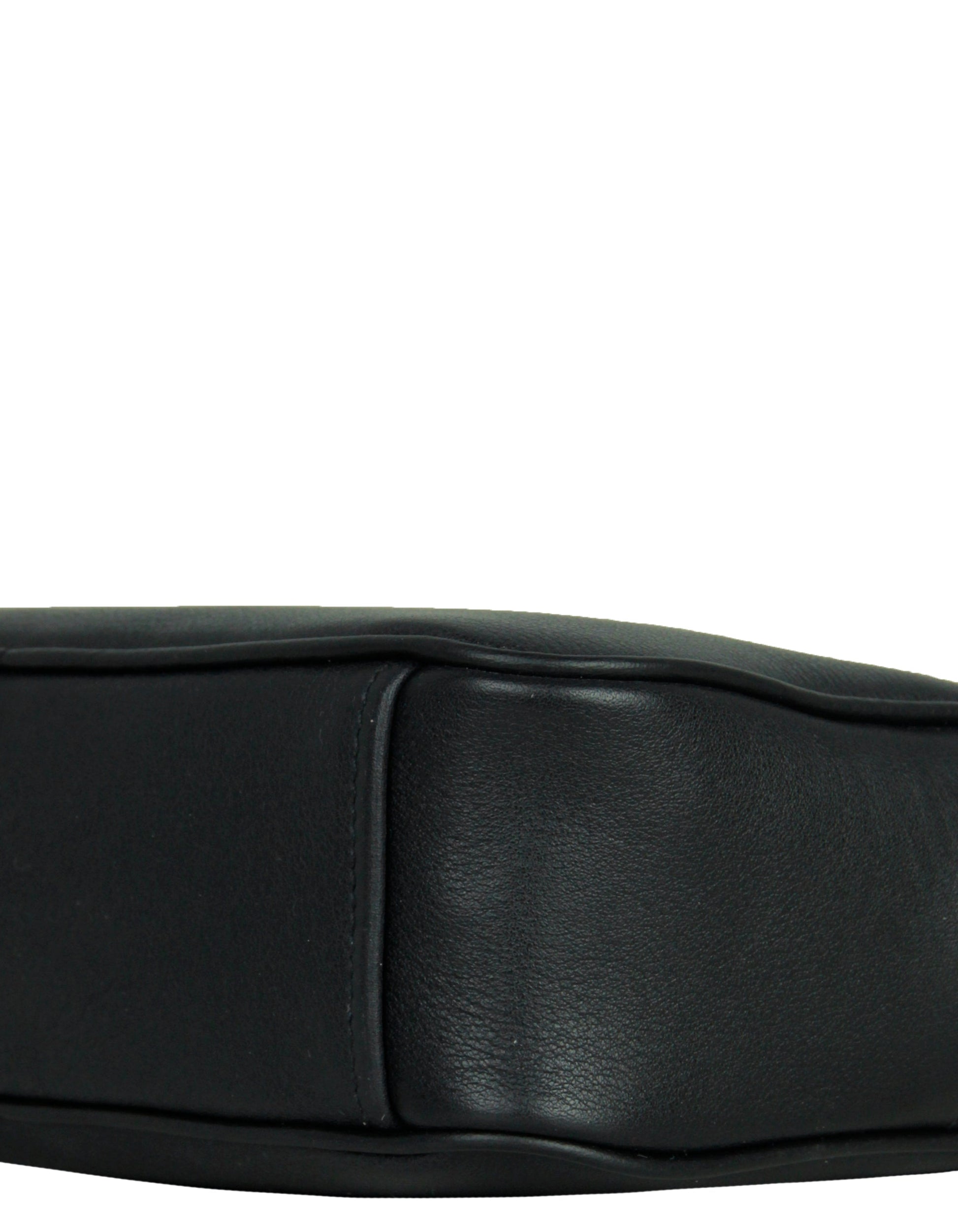 Prada Black/Gold Vitello Leather Phenix Camera Crossbody Bag