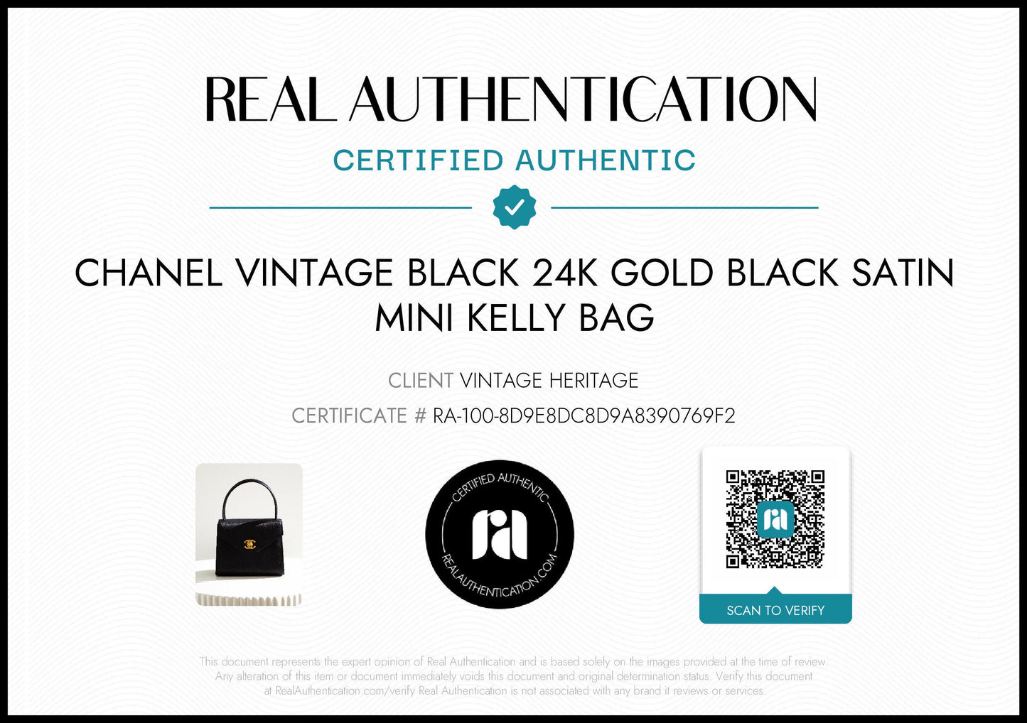 Chanel Kelly 1996 Black Satin 24K Gold Mini Evening Bag