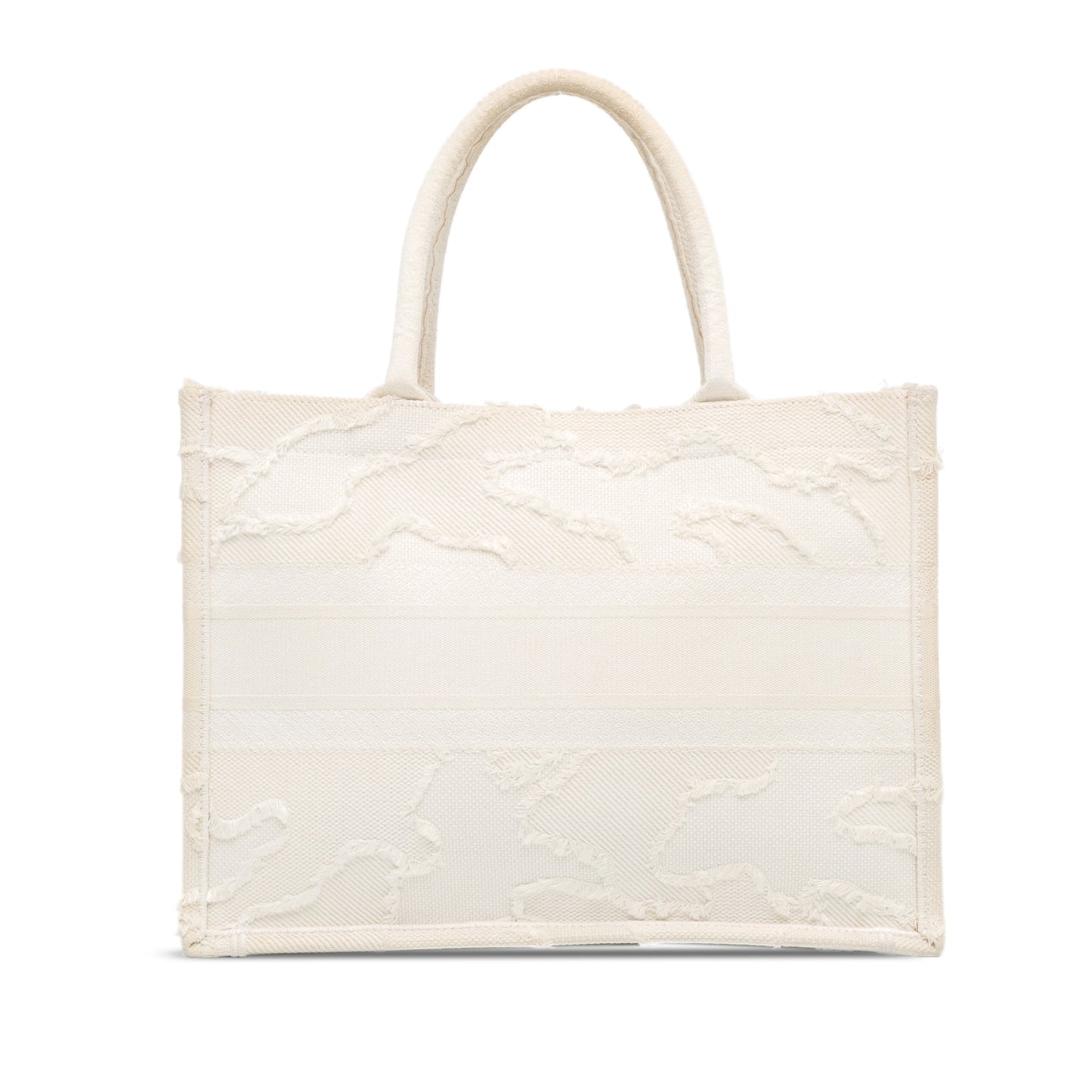 White Dior Medium Camouflage Book Tote