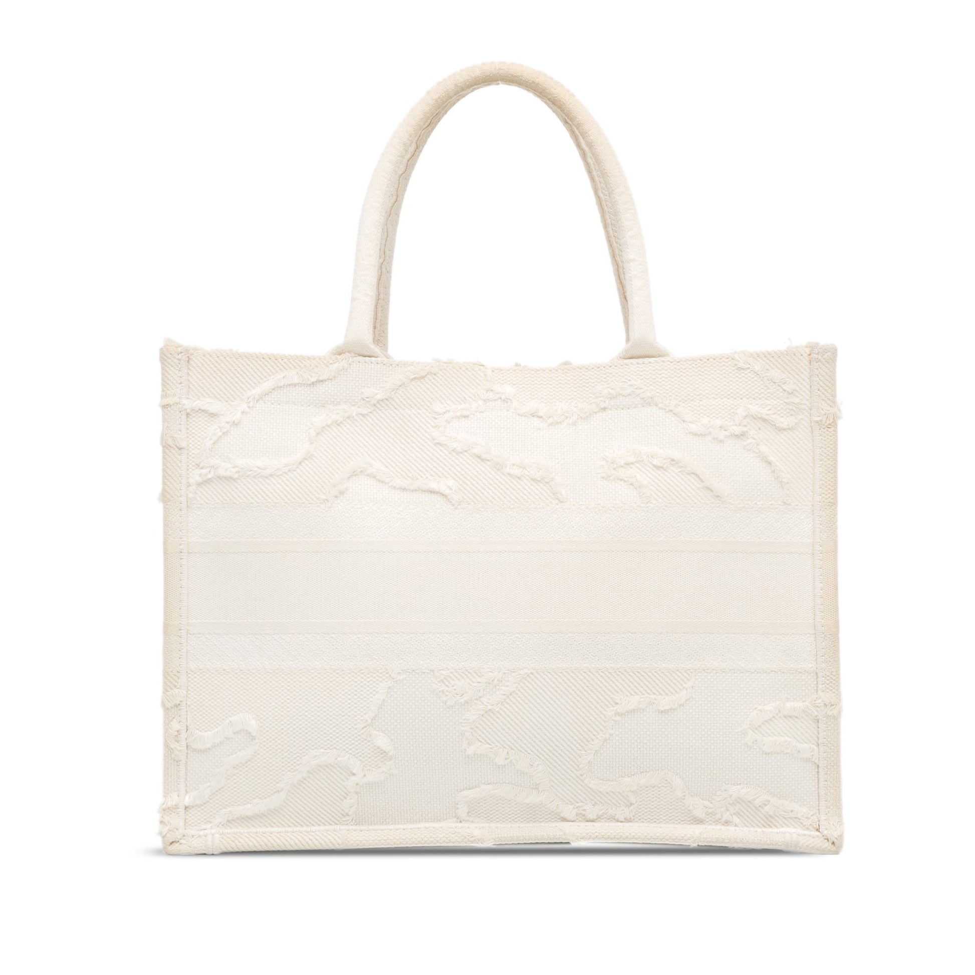 White Dior Medium Camouflage Book Tote