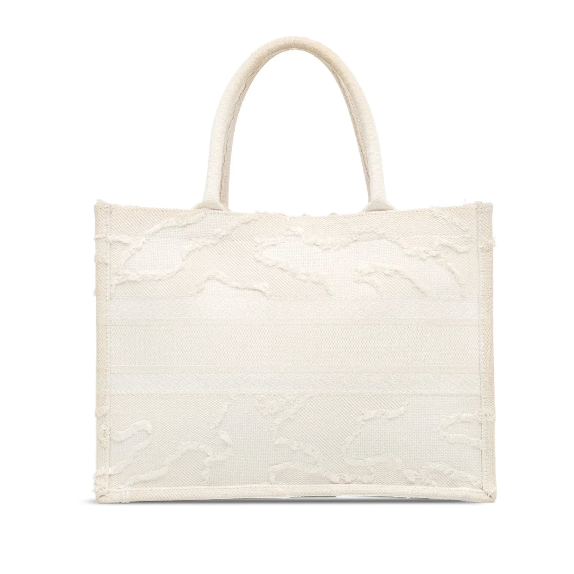 White Dior Medium Camouflage Book Tote