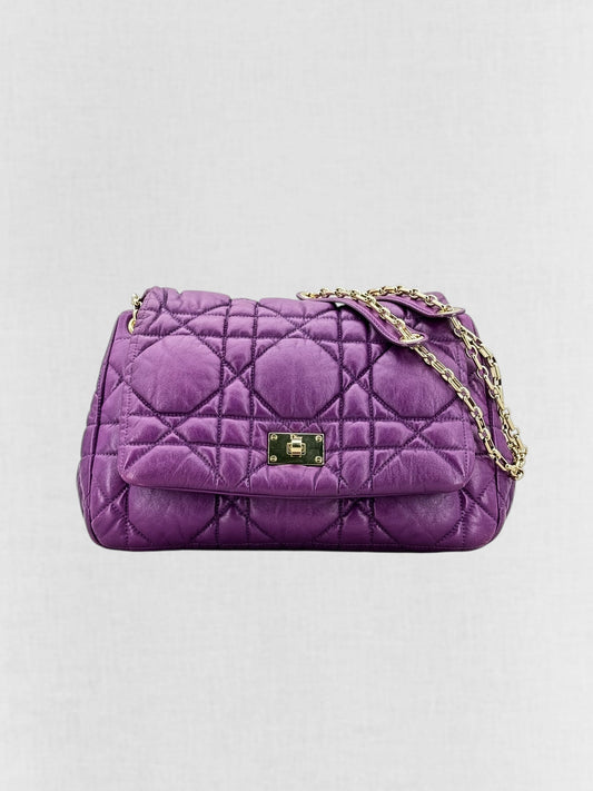 CHRISTIAN DIOR Milly La Foret Purple Shoulder Bag