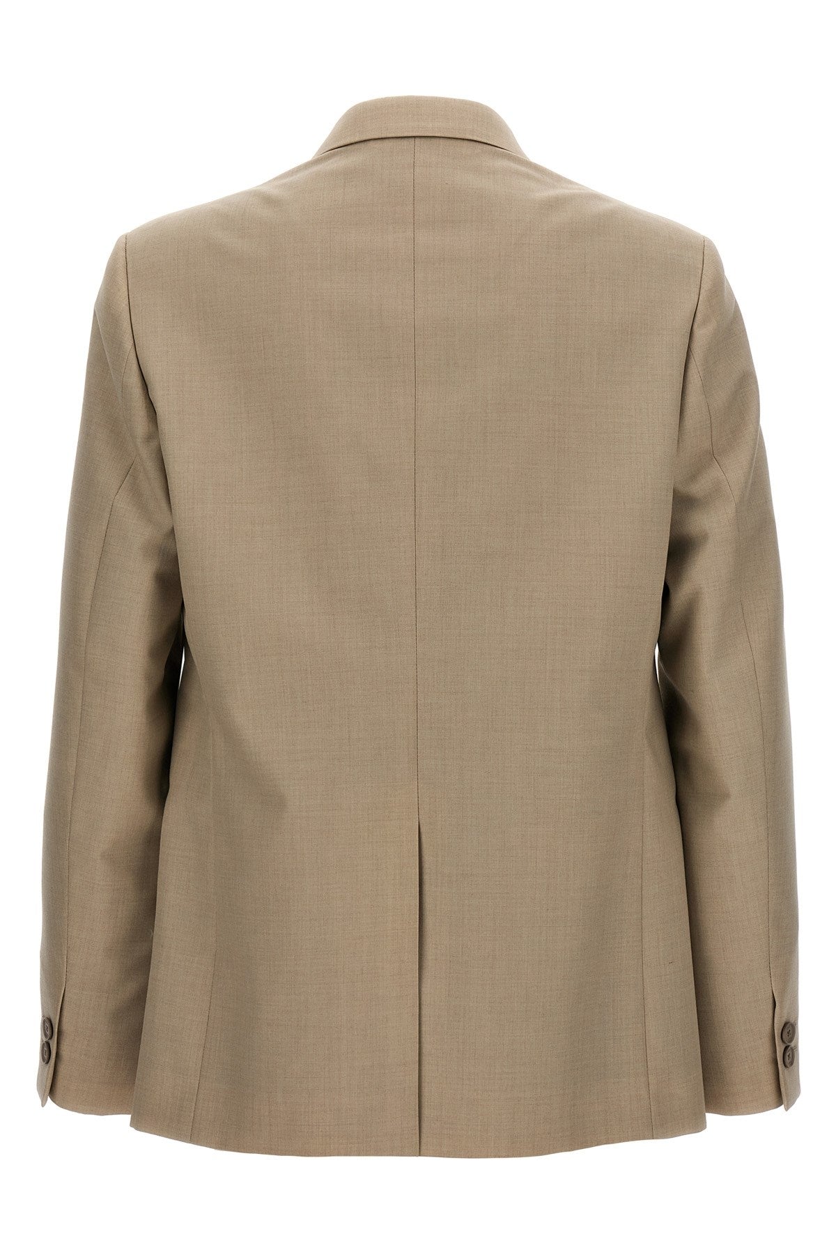 Fendi Men Single-Breasted Wool Blazer