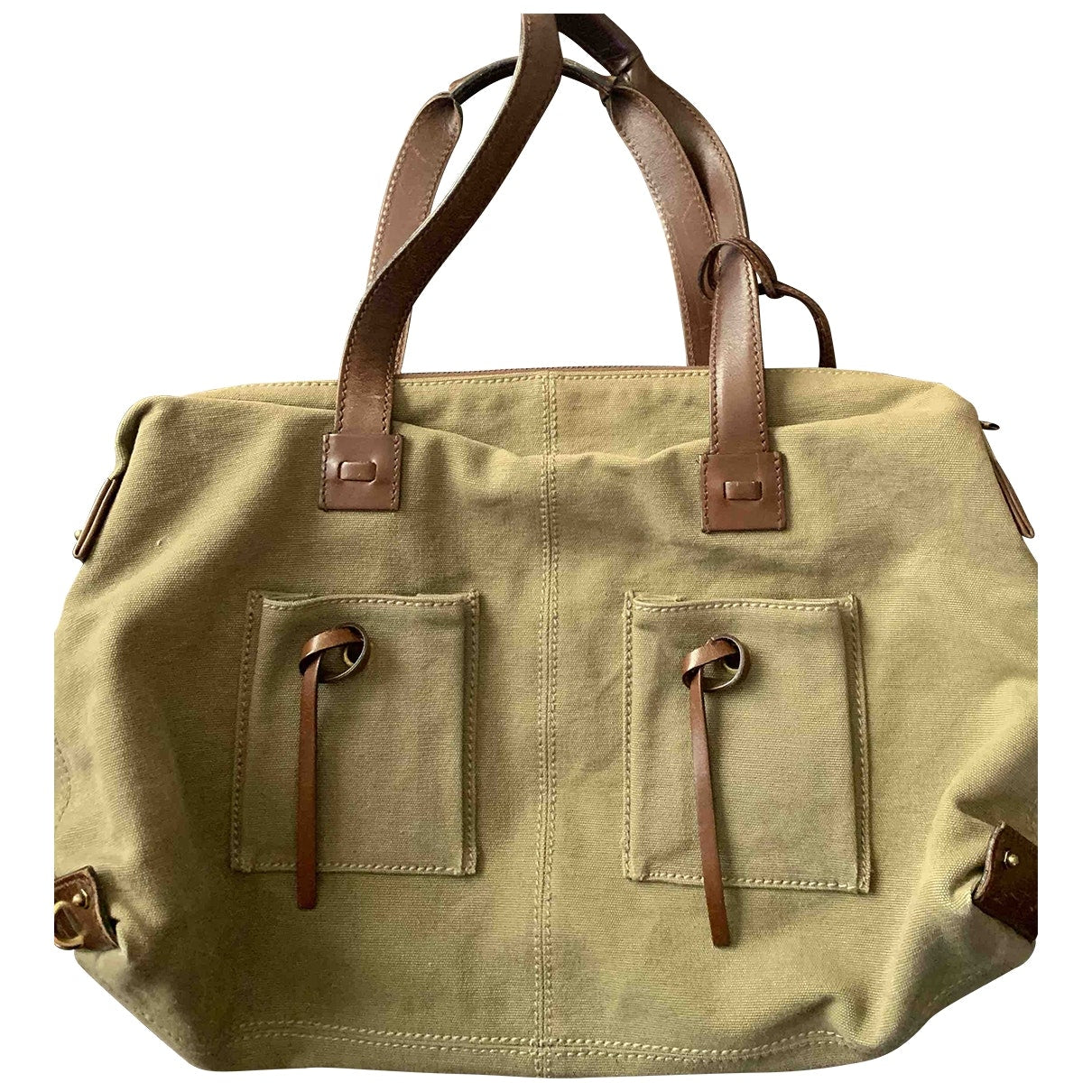 Gucci green cloth handbag