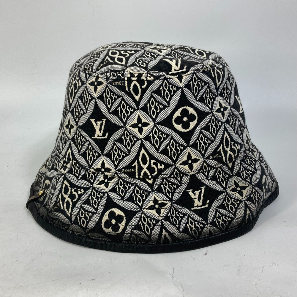 LOUIS VUITTON hat cotton black Since1854 bob bucket hat Women S