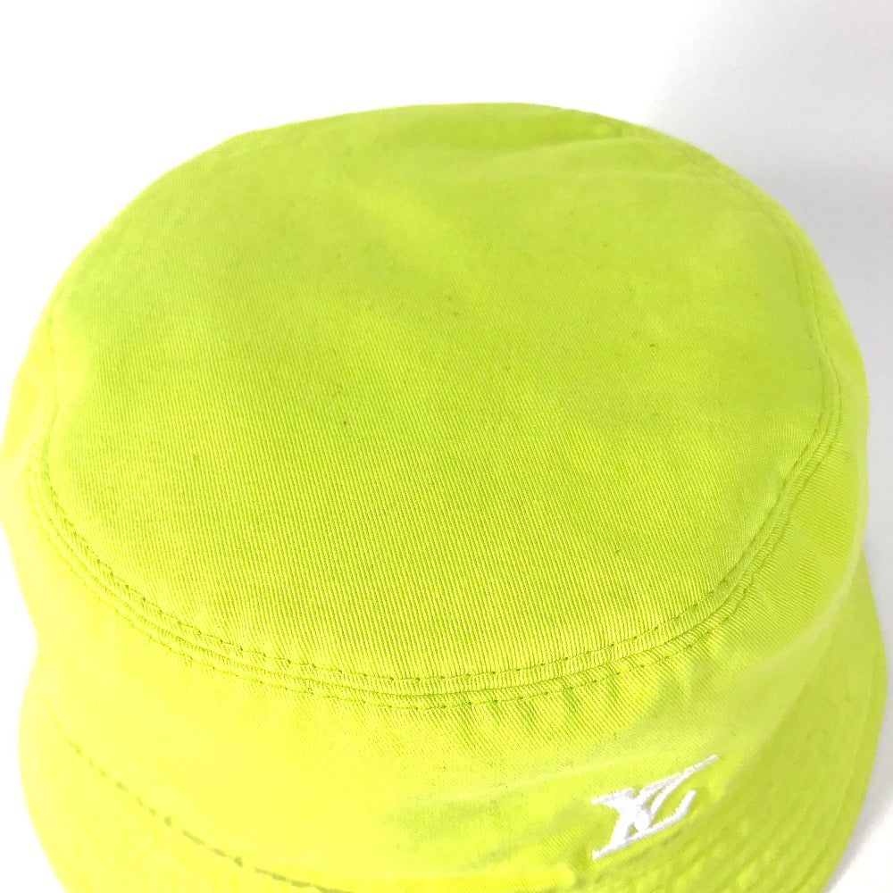 Luxury Women's Handbag | LOUIS VUITTON hat cotton yellow By color Bucket hat monogram neon mens L