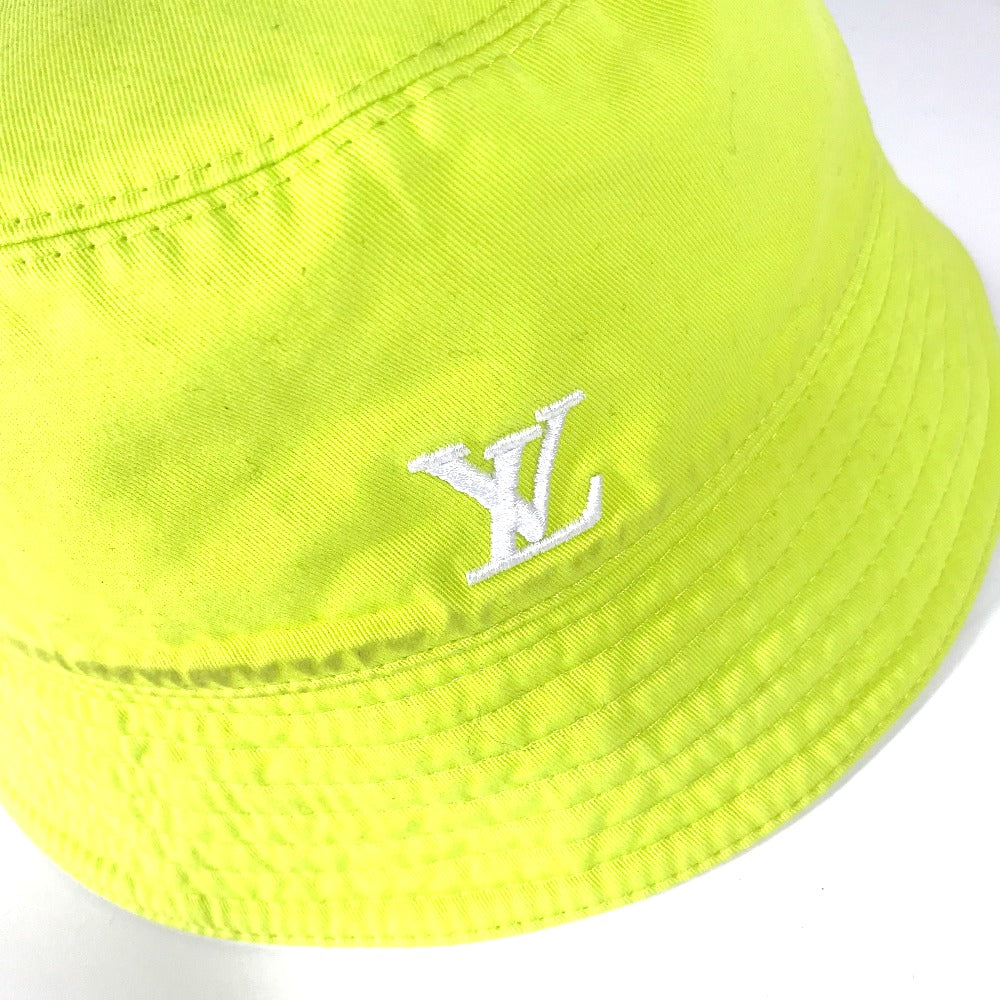 Luxury Women's Handbag | LOUIS VUITTON hat cotton yellow By color Bucket hat monogram neon mens L