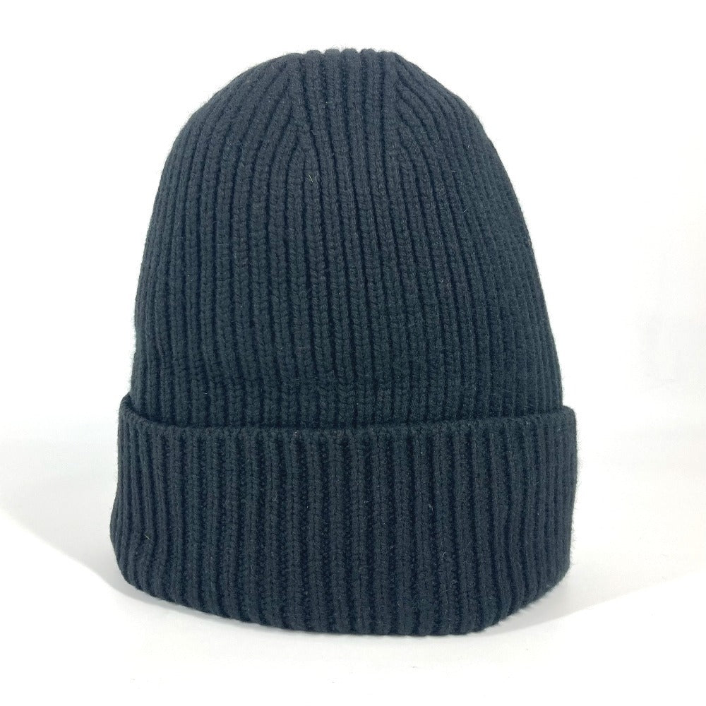 LOUIS VUITTON Knit hat cashmere black Bonnet LV Ahead mens