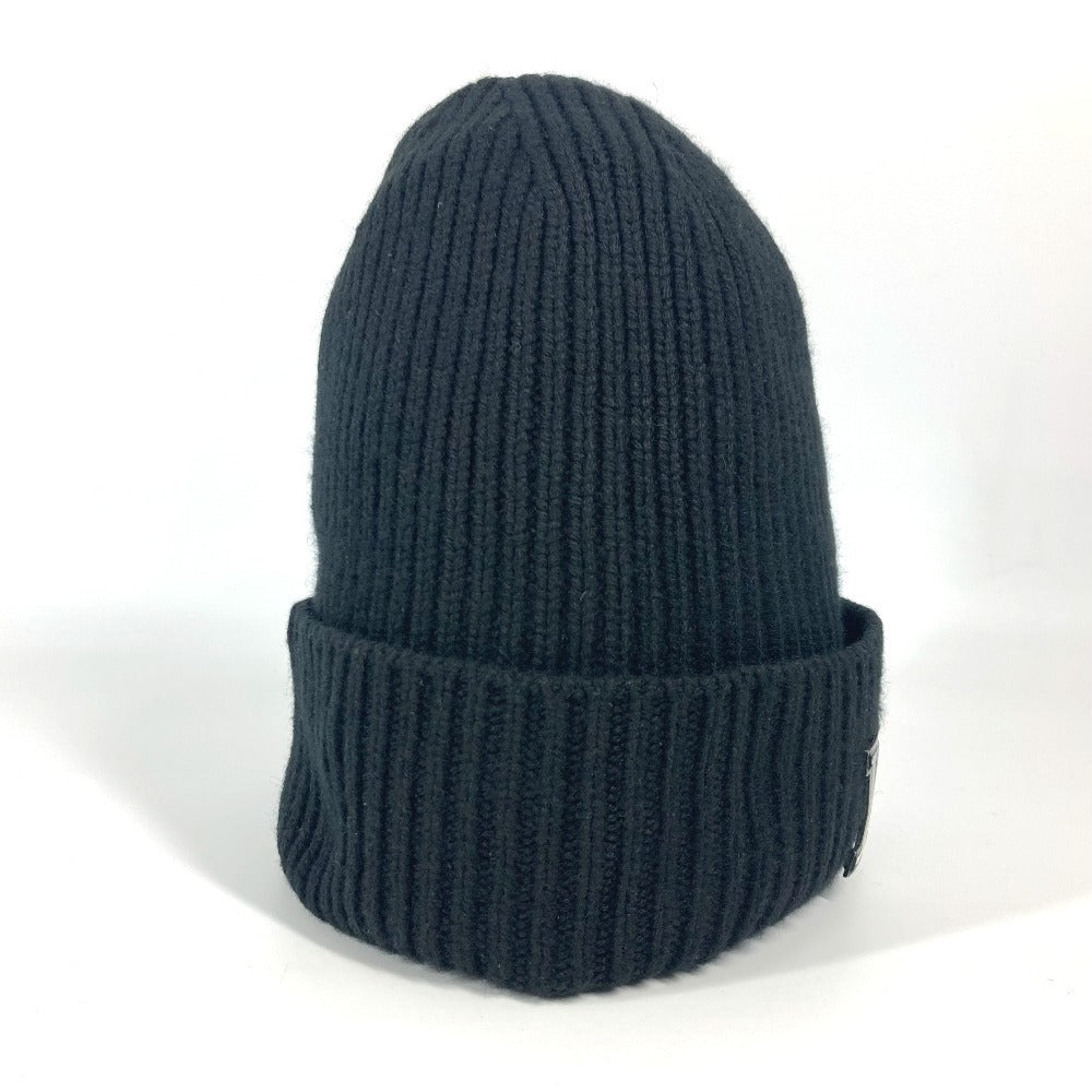 LOUIS VUITTON Knit hat cashmere black Bonnet LV Ahead mens