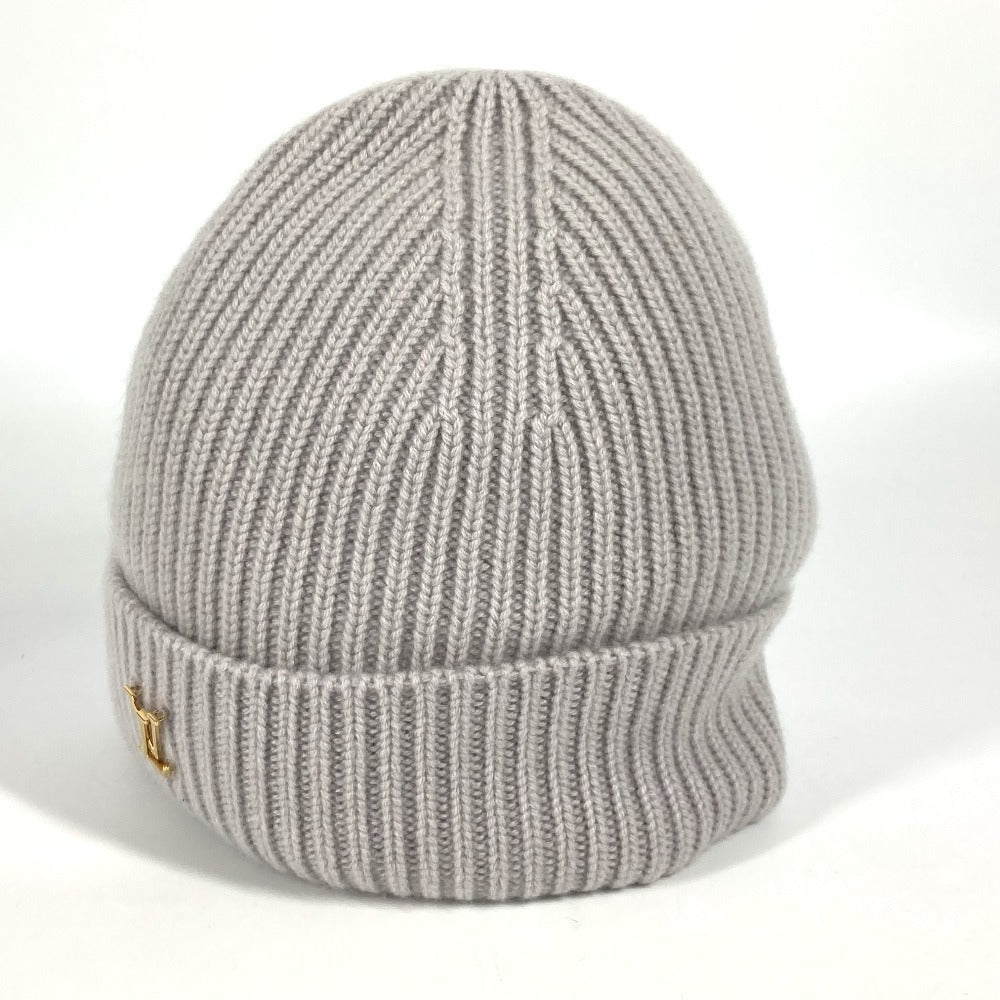 LOUIS VUITTON Knit hat cashmere gray Beanie LV Spark unisex(Unisex)