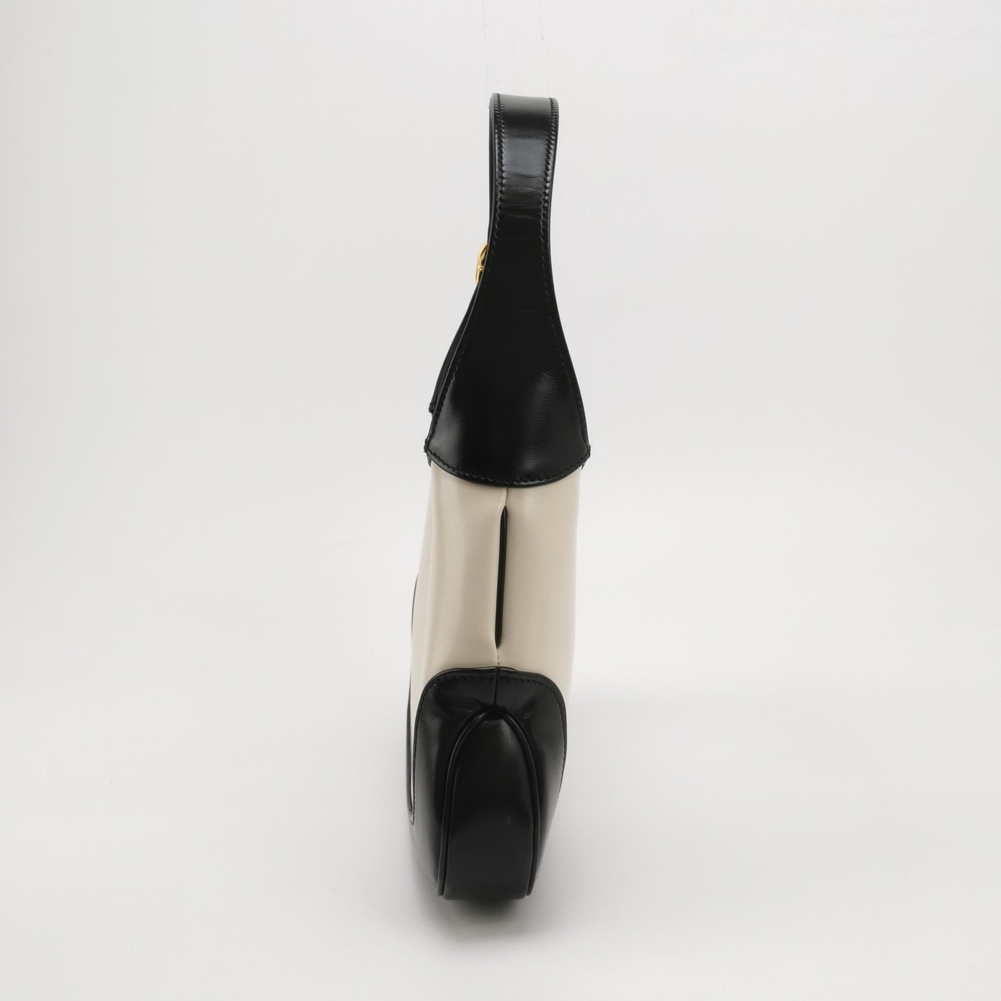 Gucci Jackie 1961 Small Black and White Leather Bag