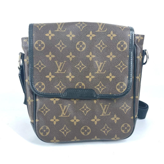 LOUIS VUITTON Shoulder Bag Monogram macacer canvas Brown Monogram macacer Bus PM unisex(Unisex)