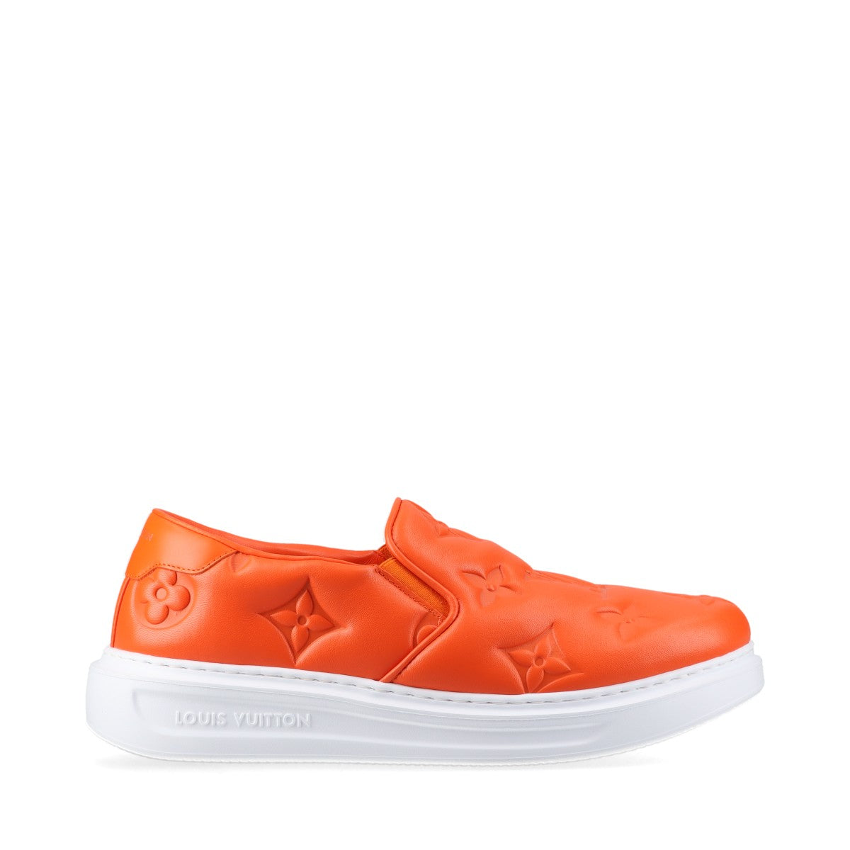 Louis Vuitton Beverly Hills Line 22 Years Leather Slippoon UK8 1/2 Mens Orange LD0242 Monogram Bag 100 Family s