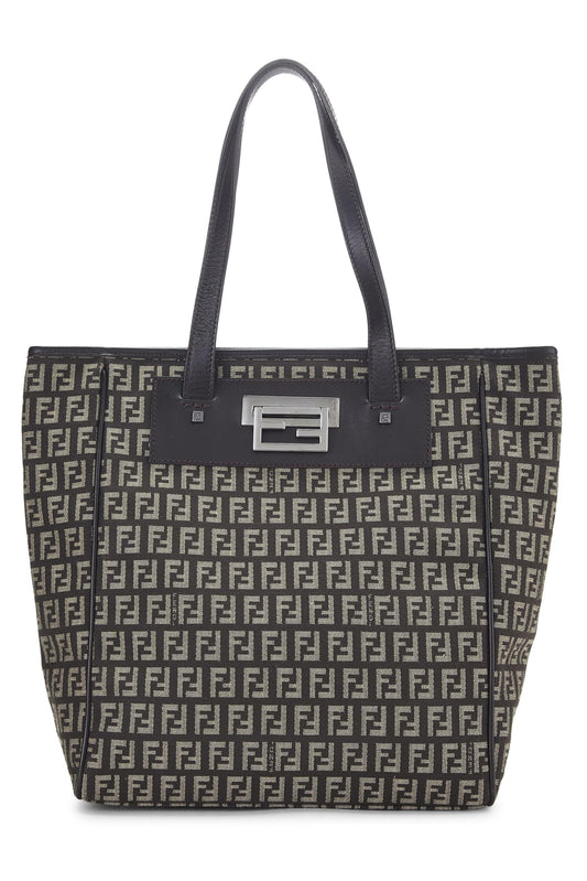 Fendi, Brown Zucchino Canvas Tote, Brown