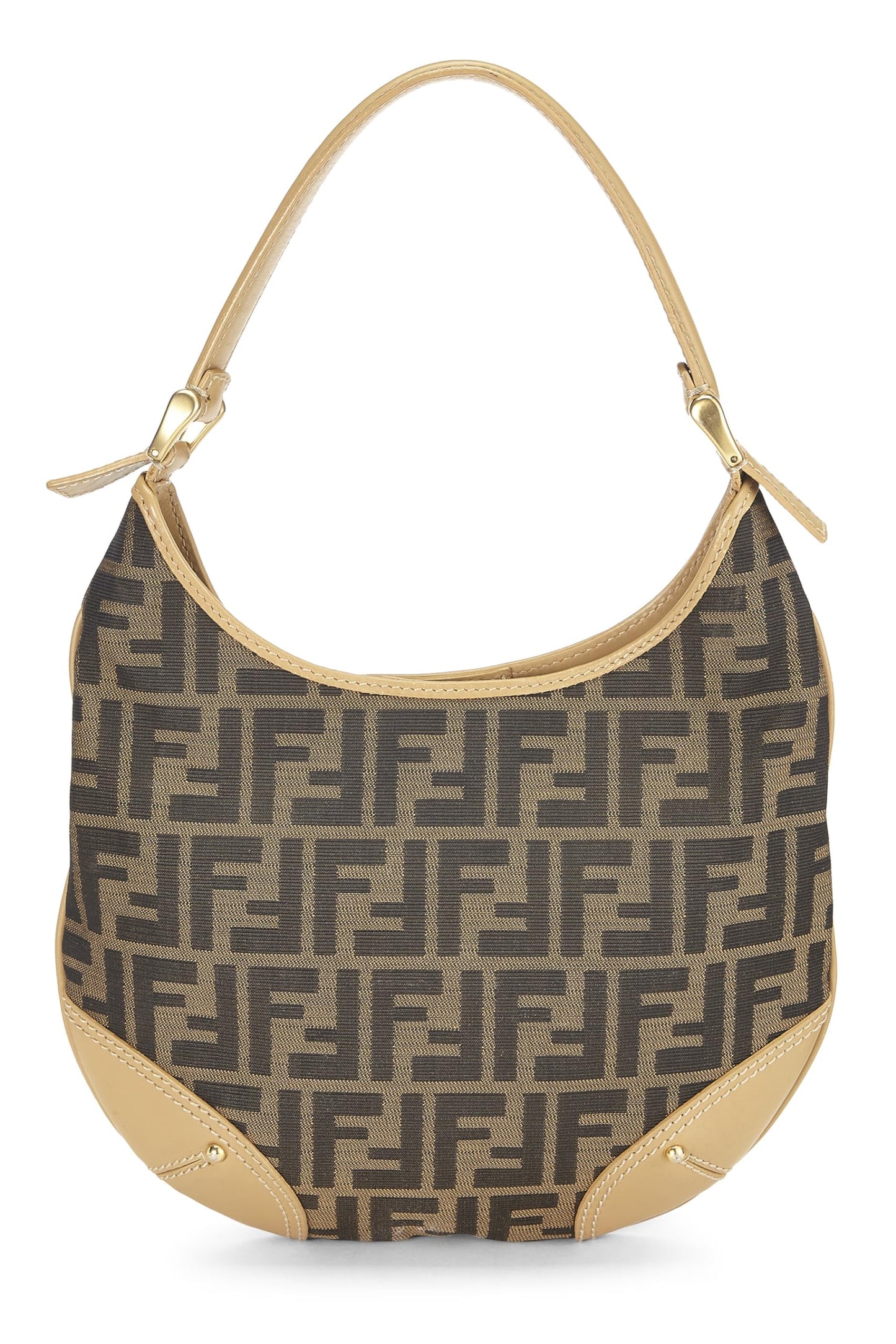 Fendi, Brown Zucca Canvas Hobo, Brown