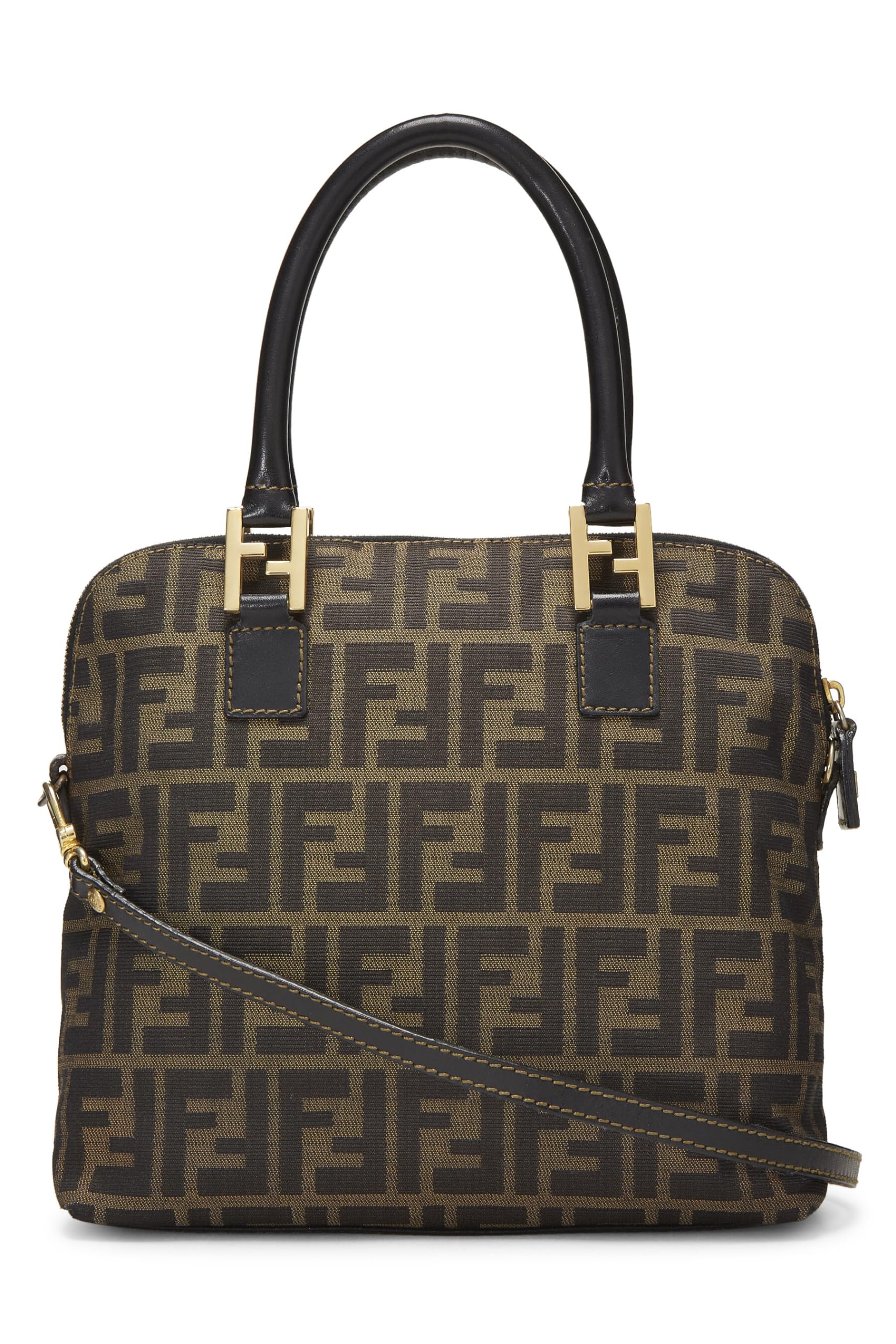 Fendi, Zucca Canvas Handbag, Black