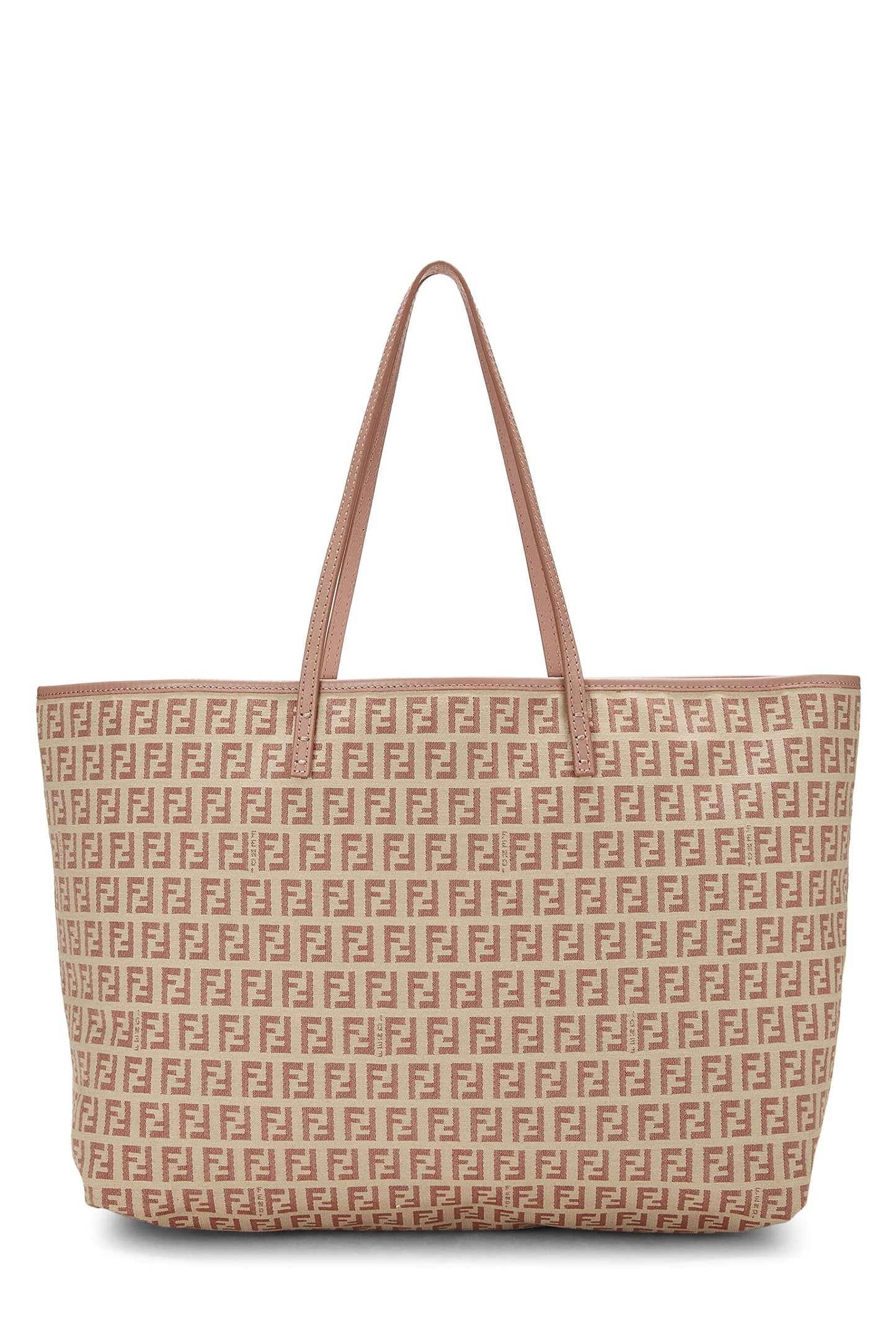 Fendi, Pink Zucchino Canvas Tote Medium, Pink