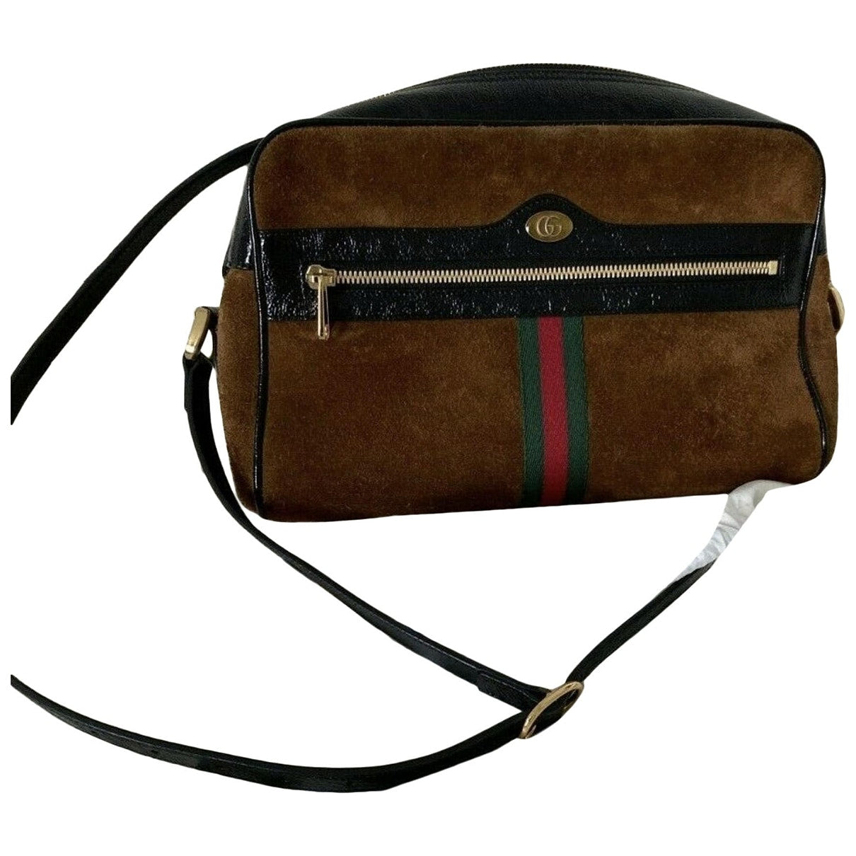 Gucci ophidia brown suede handbag