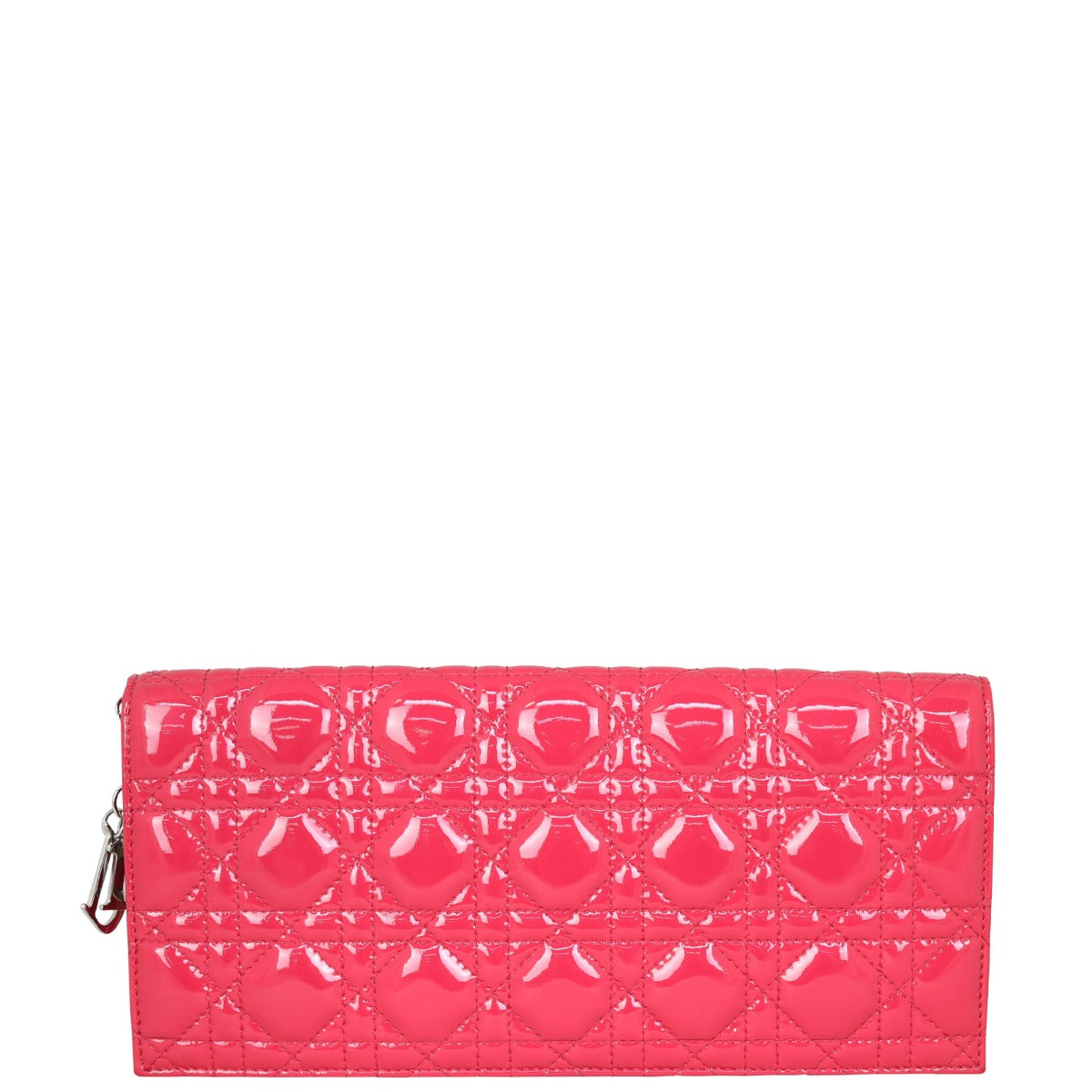 Dior Lady Dior Patent Cannage Chain Clutch