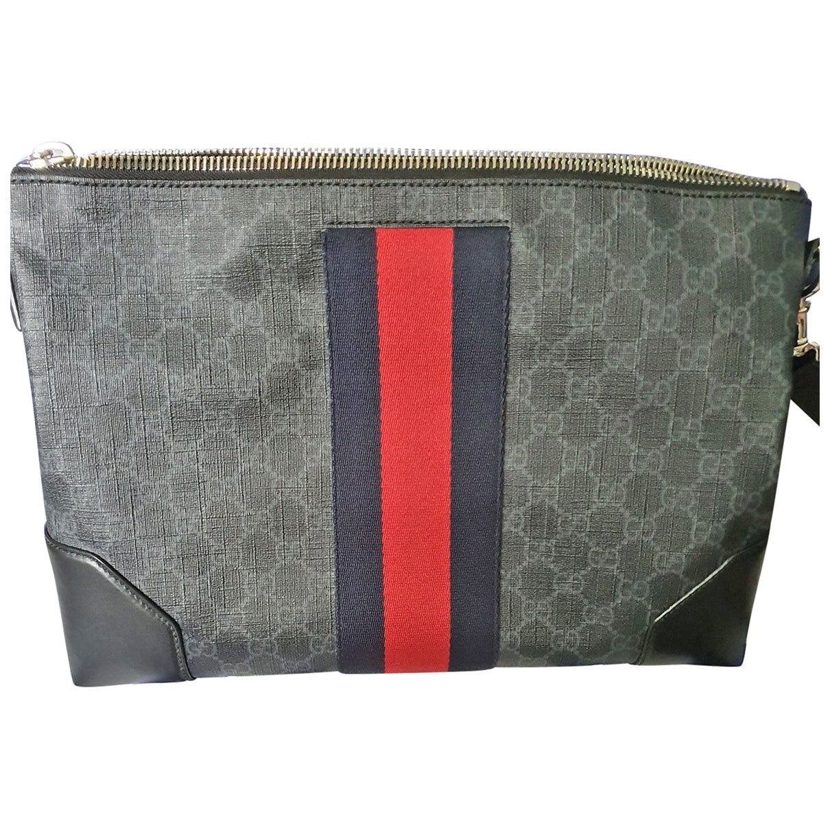 Gucci anthracite cloth bag